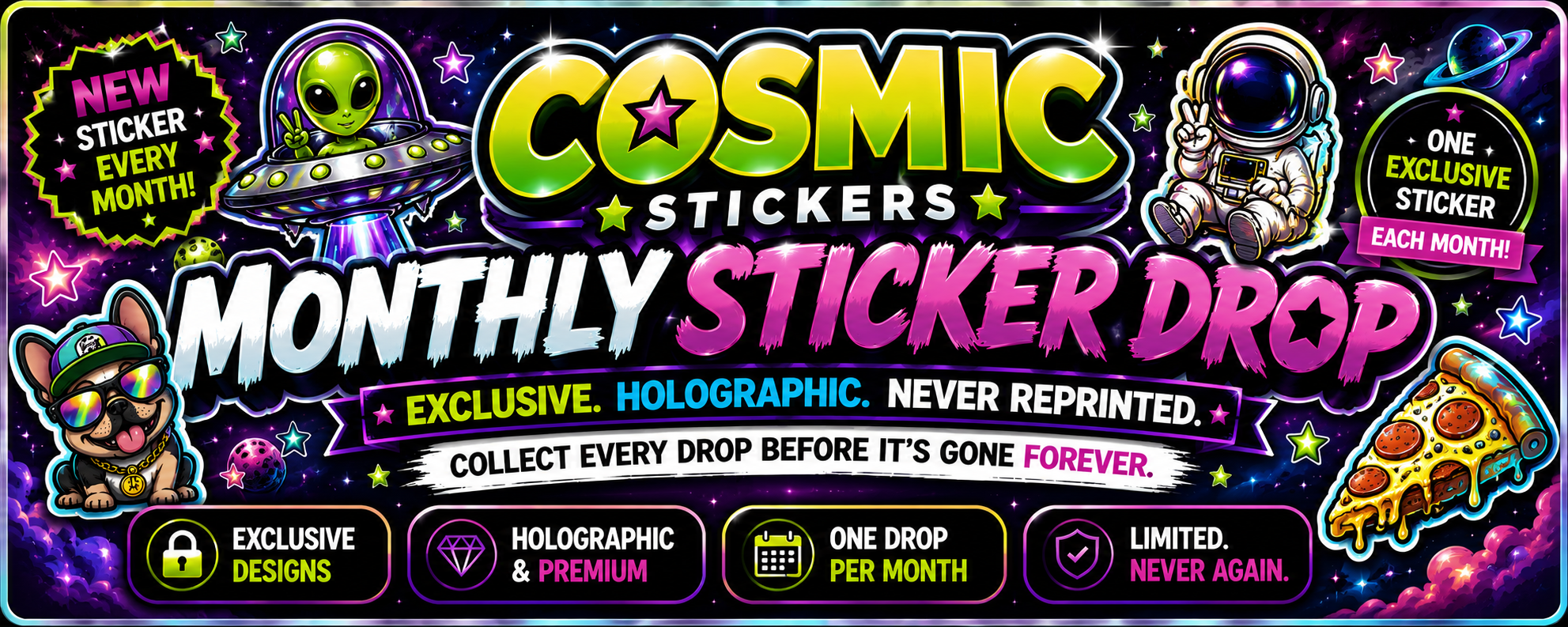 Monthly Sticker Drop