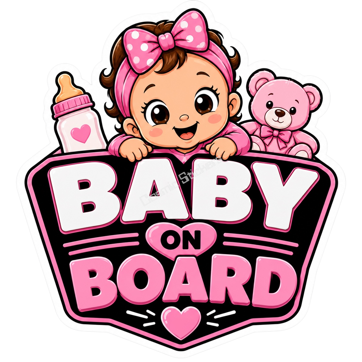 Baby On Board - Pink Theme