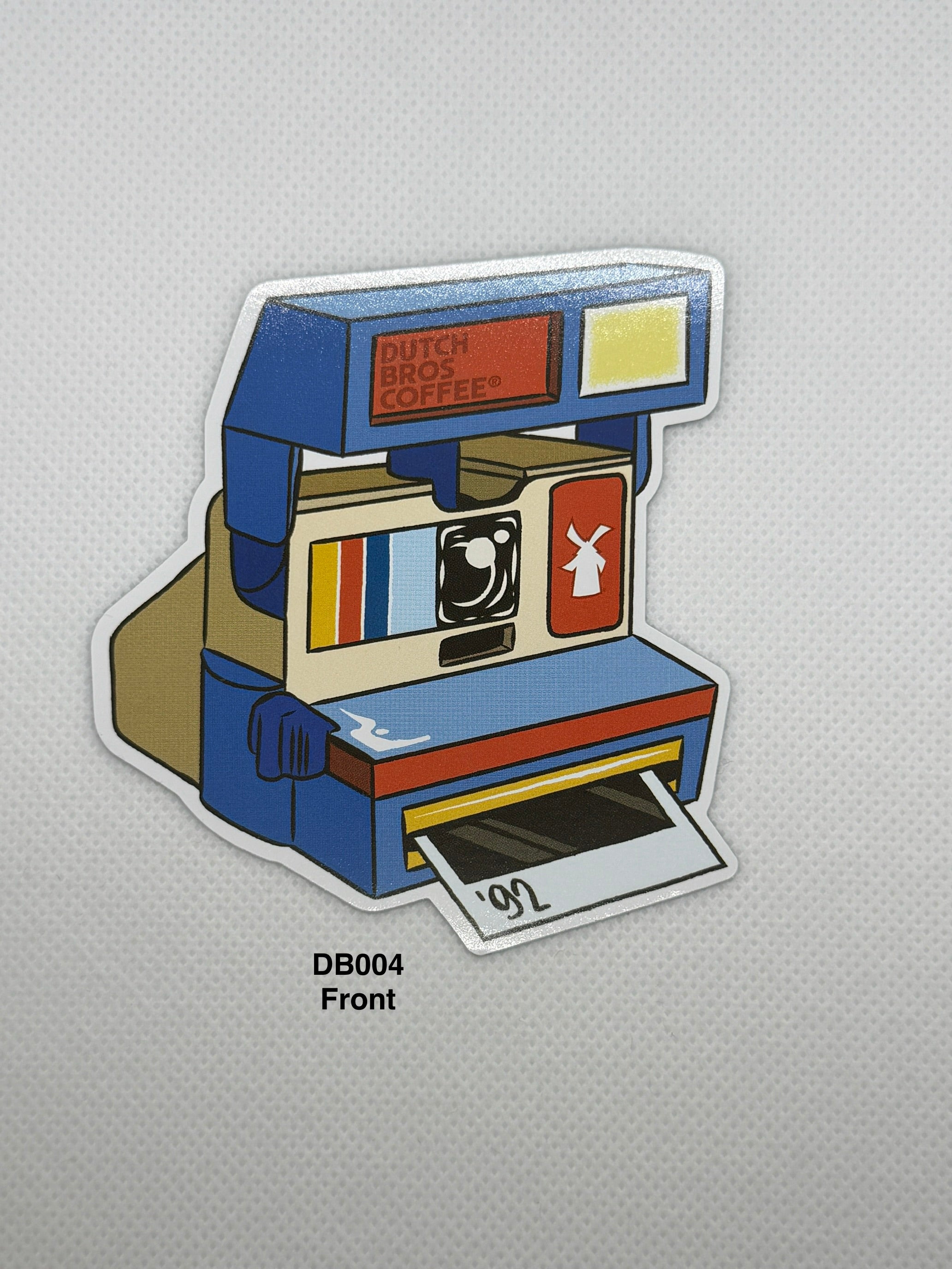 Authentic Dutch Bros “Always Picture Perfect” Retro Camera Sticker #DB004