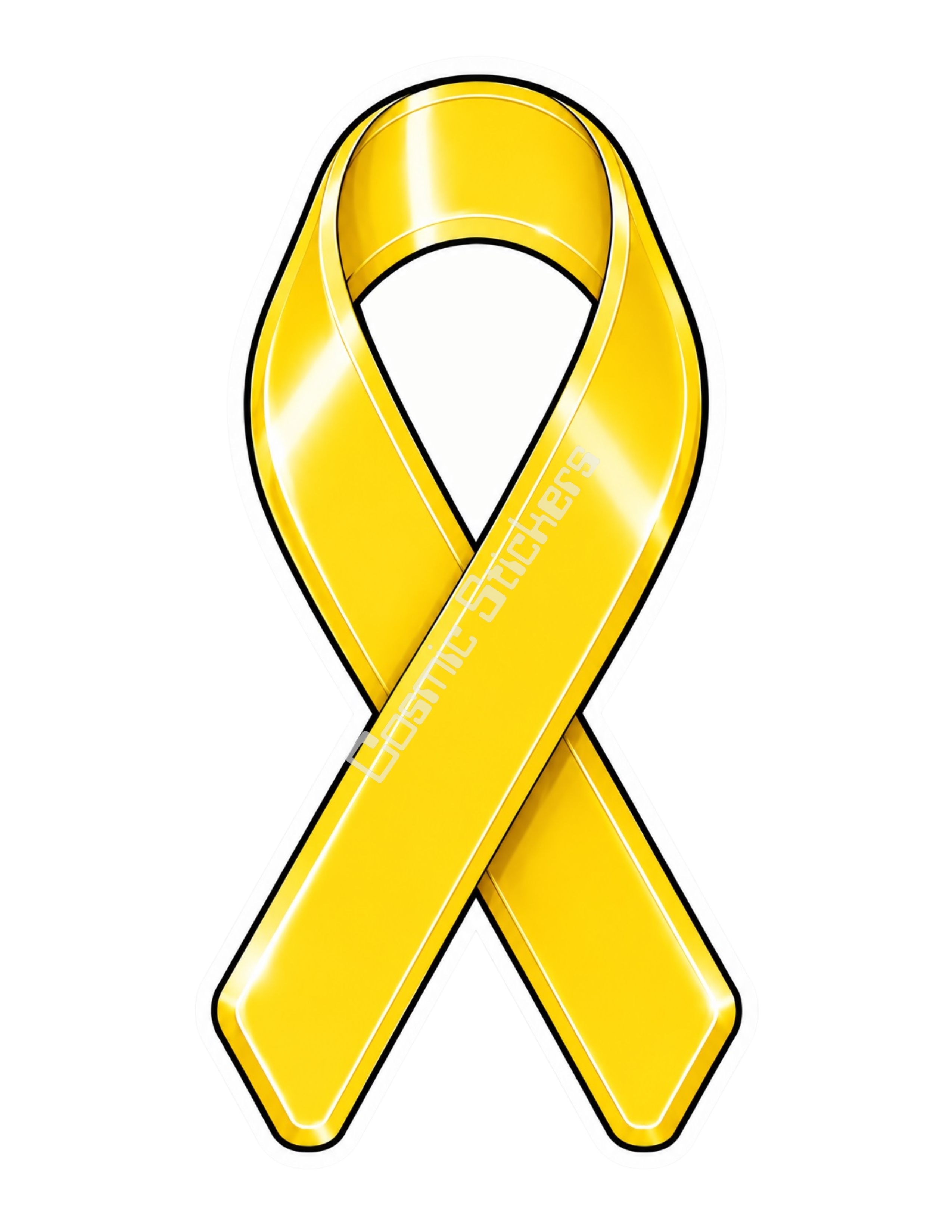 Awareness Ribbon Stickers - Bone Cancer