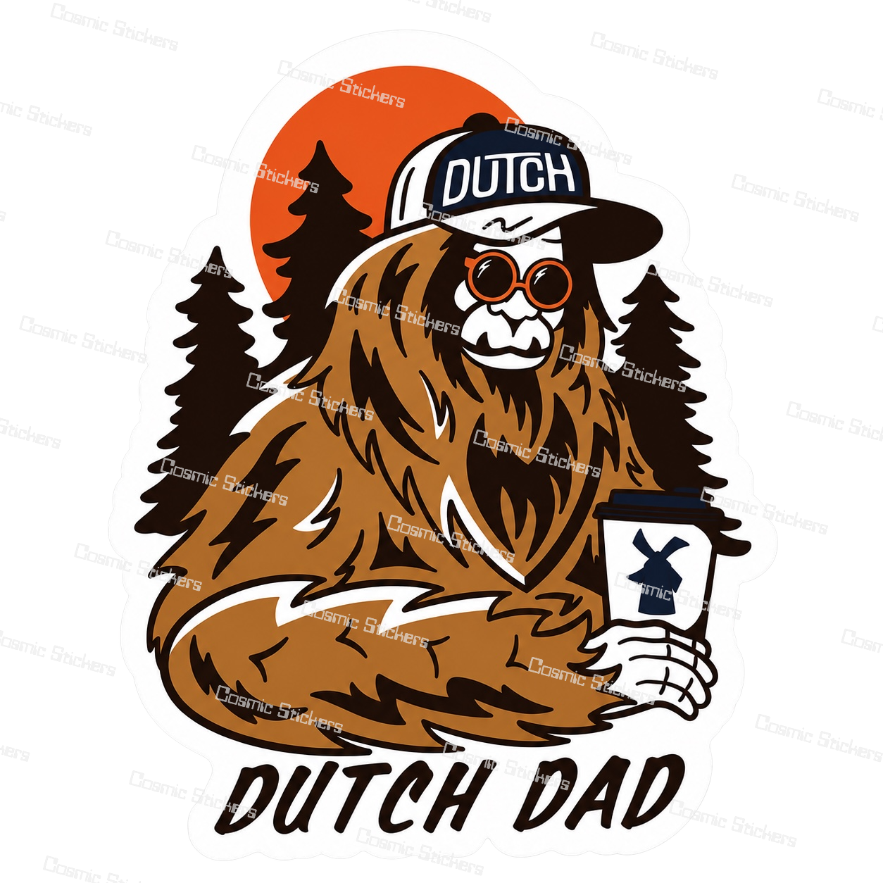 Dutch Dad | Dutch Bros Inspired Fan-Made Sticker