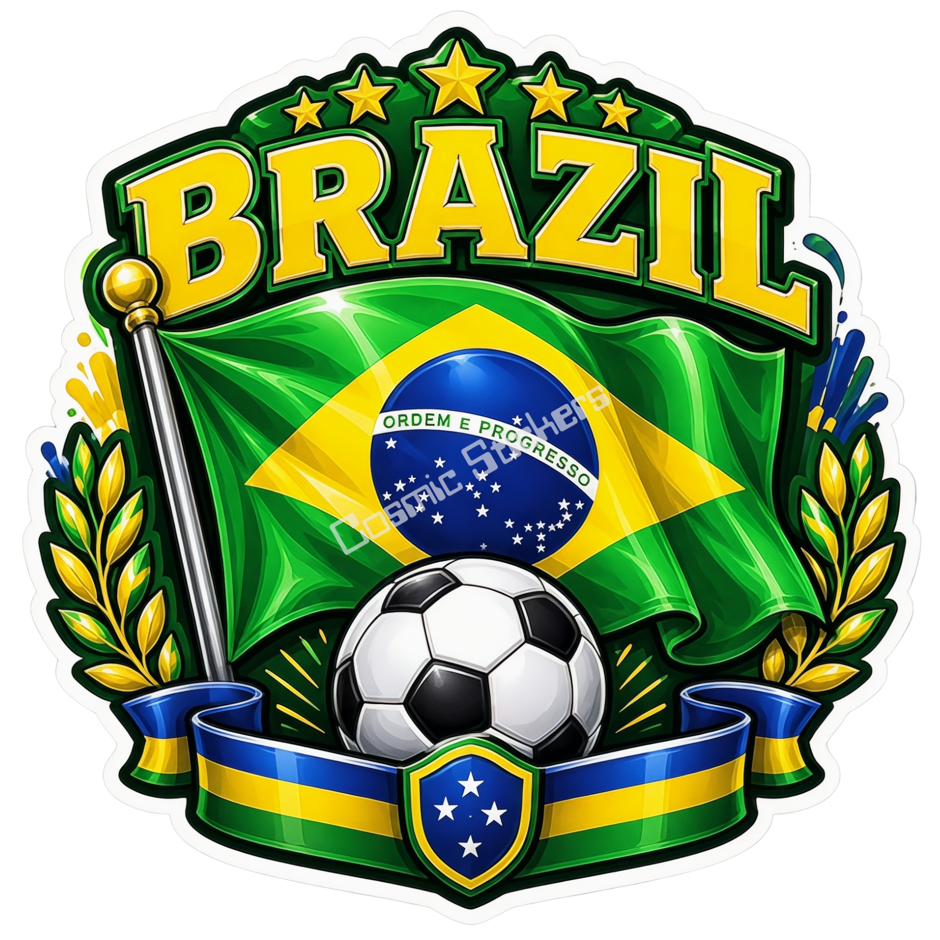Brazil Soccer Flag