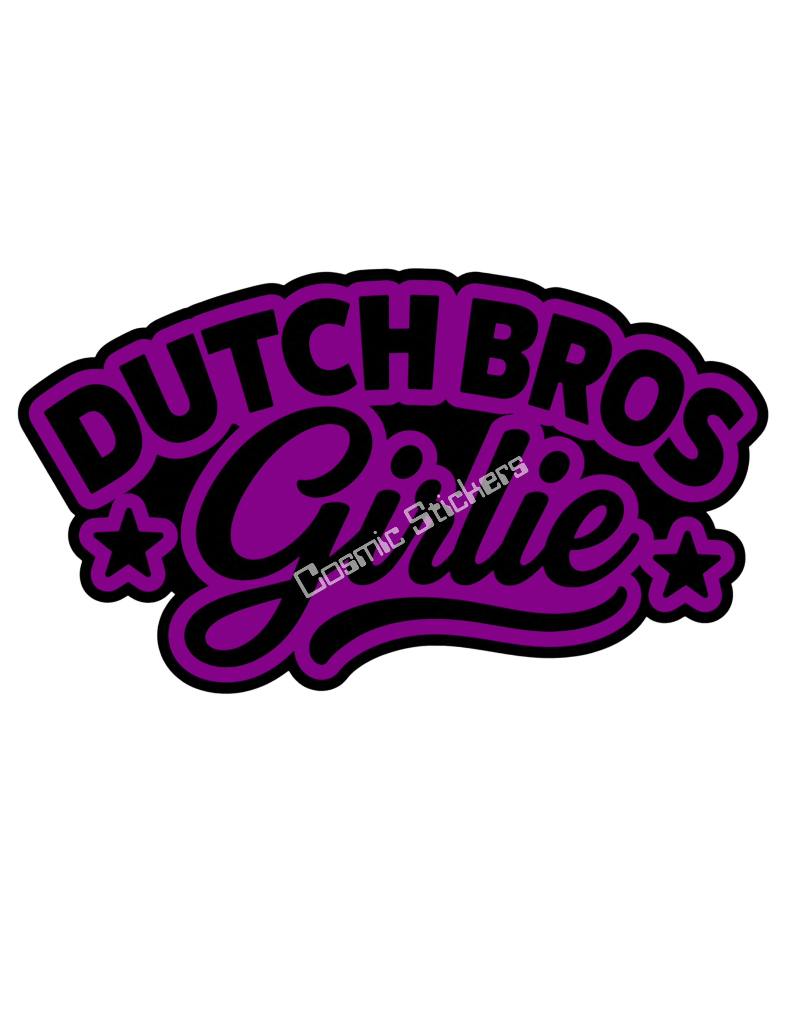 Dutch Bros Girlie - Purple & Black