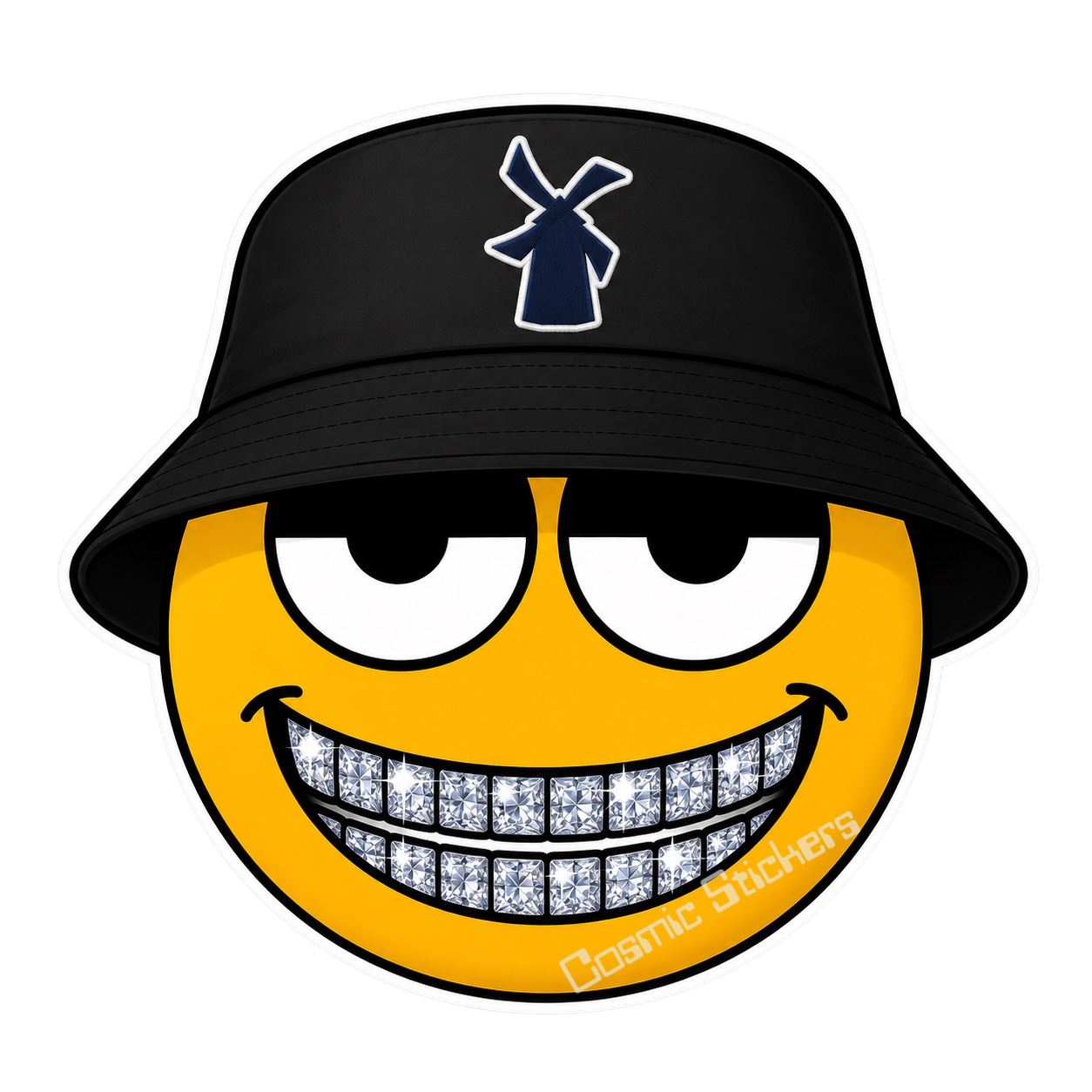 Dutch Bros - Emoji w/ Bling Grill