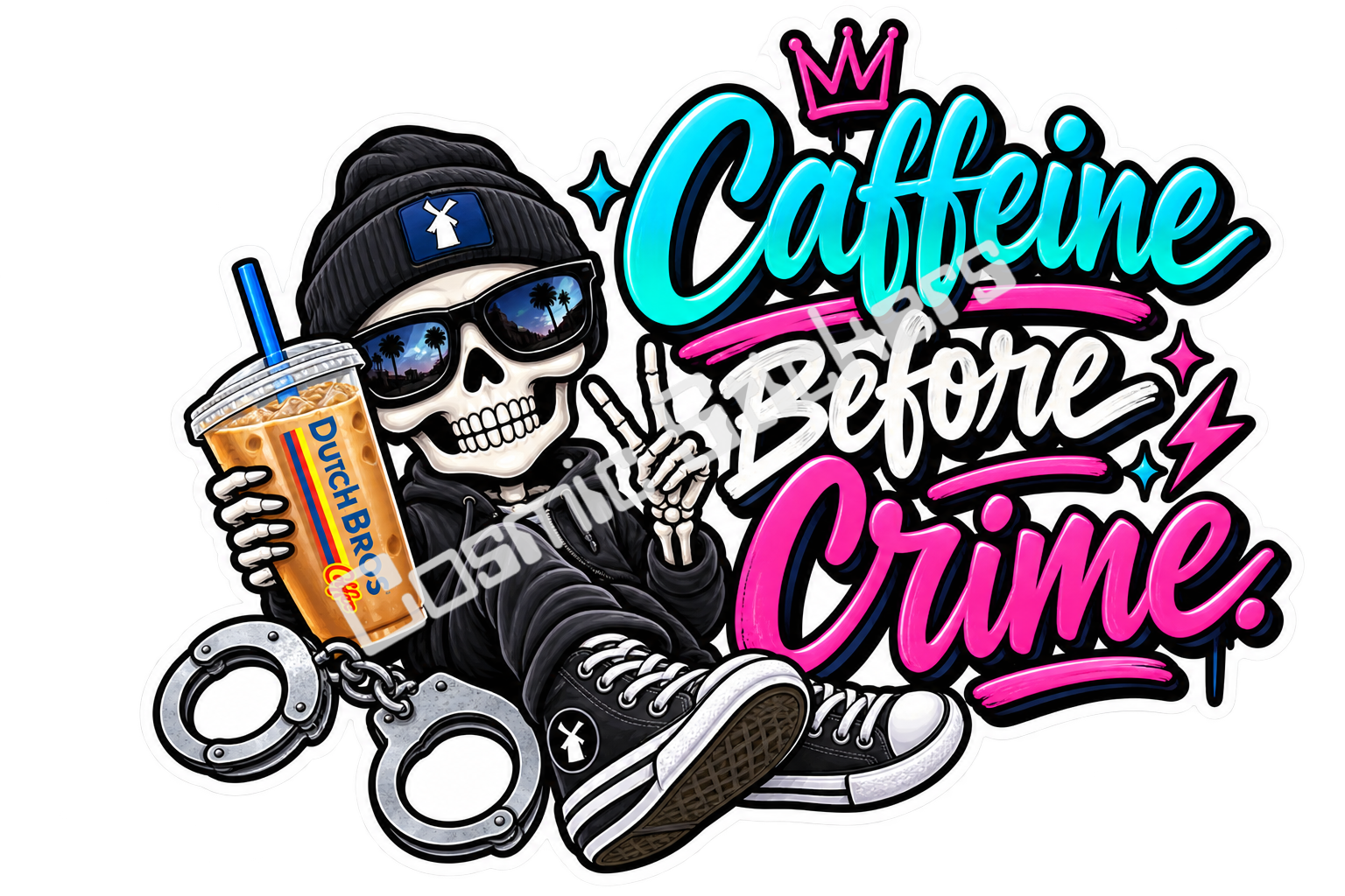 Title: Caffeine BEFORE Crime | Funny Sarcastic Snarky Saying