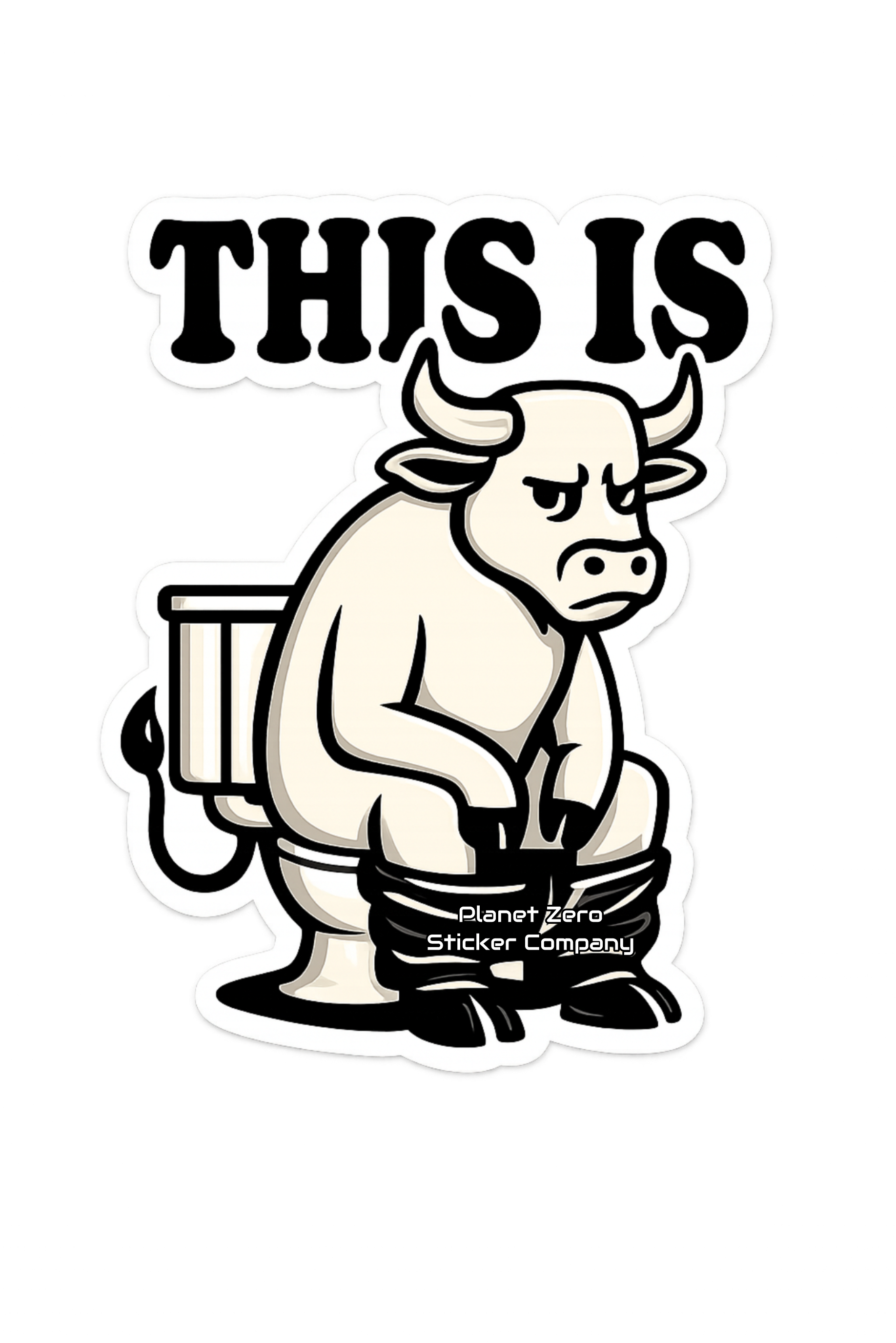 This Bullsh!t premium die-cut vinyl sticker by Cosmic Stickers