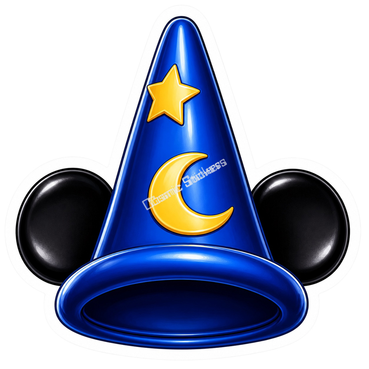 “D” Land Theme Park - Fantasy Magic Hat premium die-cut vinyl sticker by Cosmic Stickers