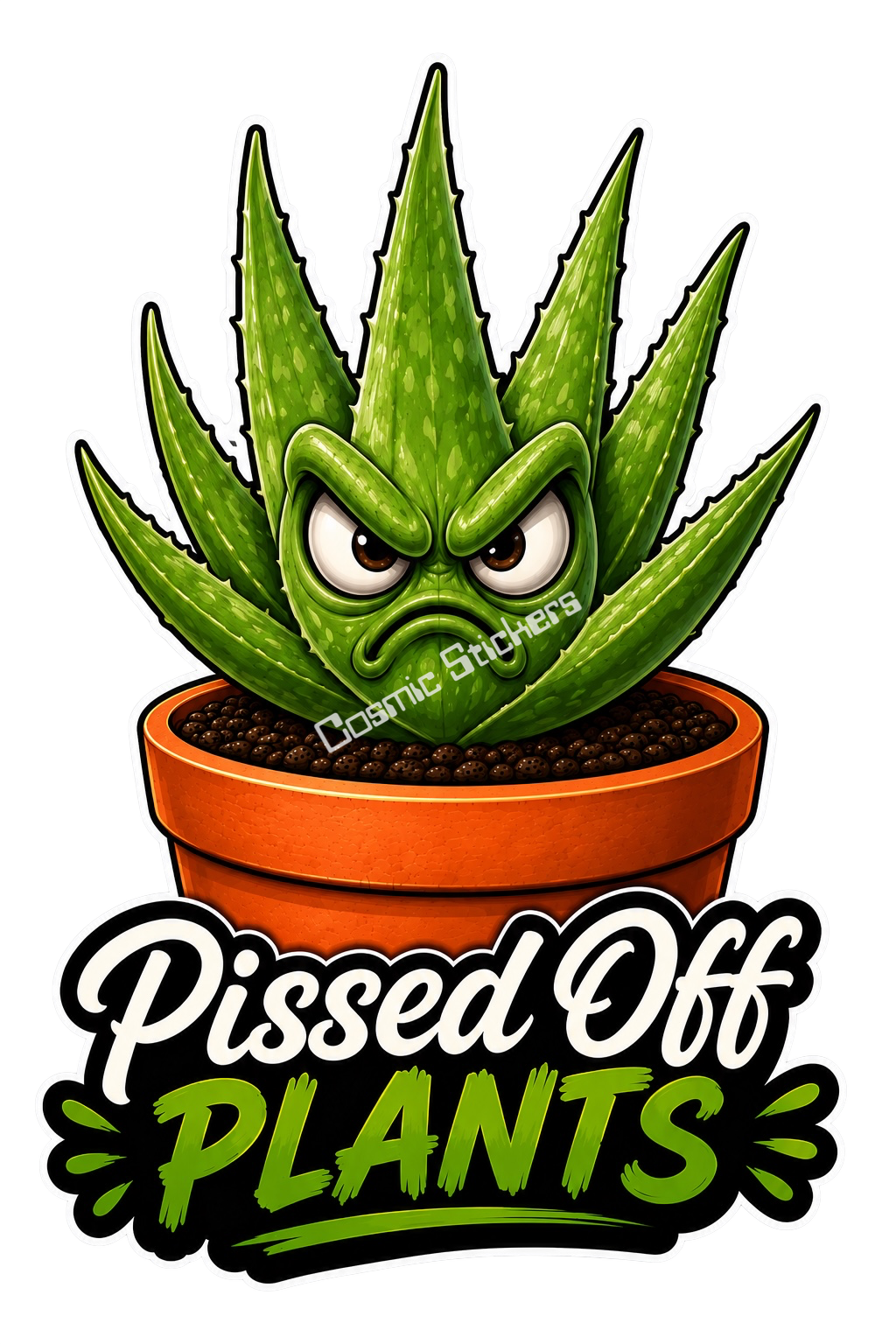 Pissed Off Plants – Garden Attitude Vinyl Sticker