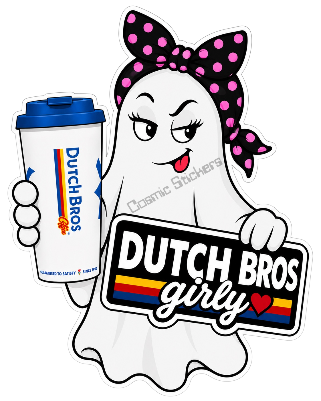 Fan-Made Boo Crew – Wicked Wake-Up | Dutch Bros Inspired Vinyl Sticker