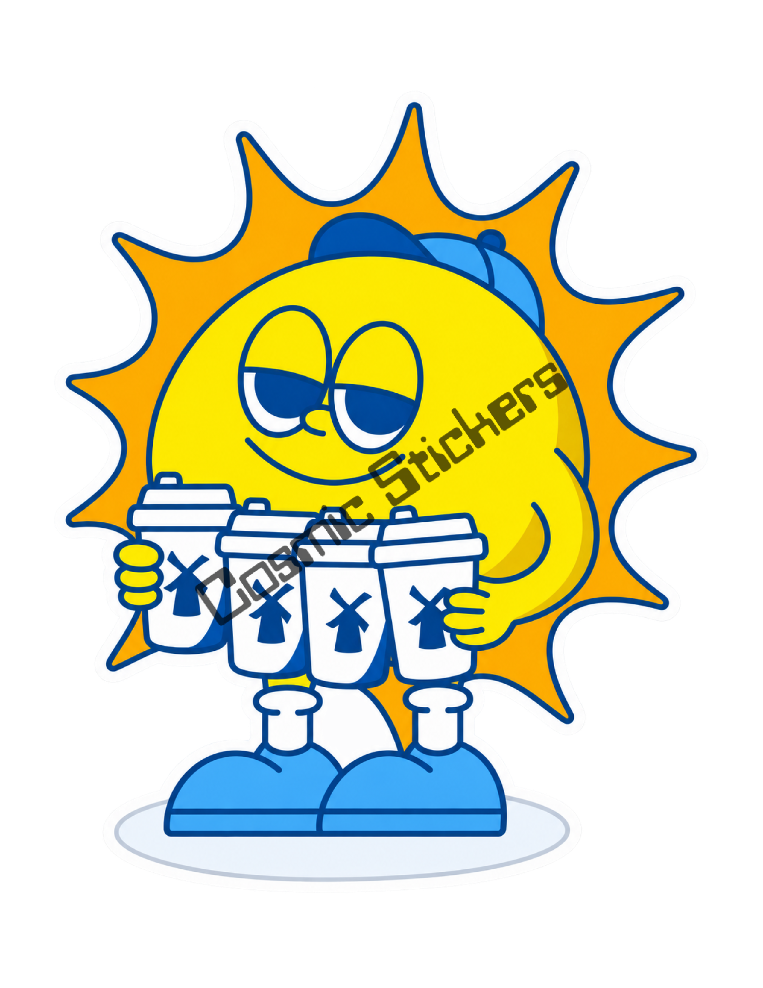 Fan-Made Dutch Bros Coffee Run Sunshine Sticker