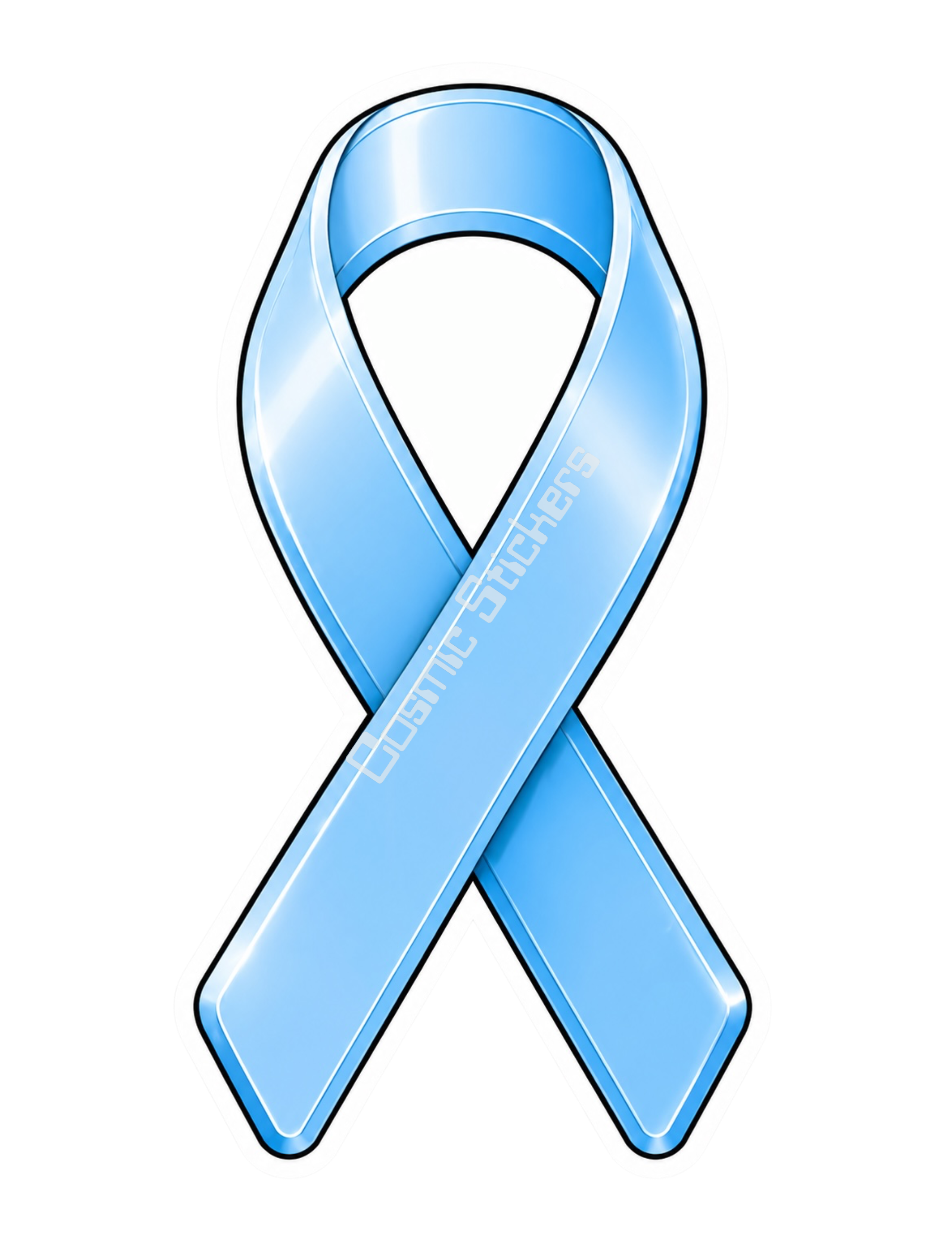 Awareness Ribbon Stickers - Prostate Cancer