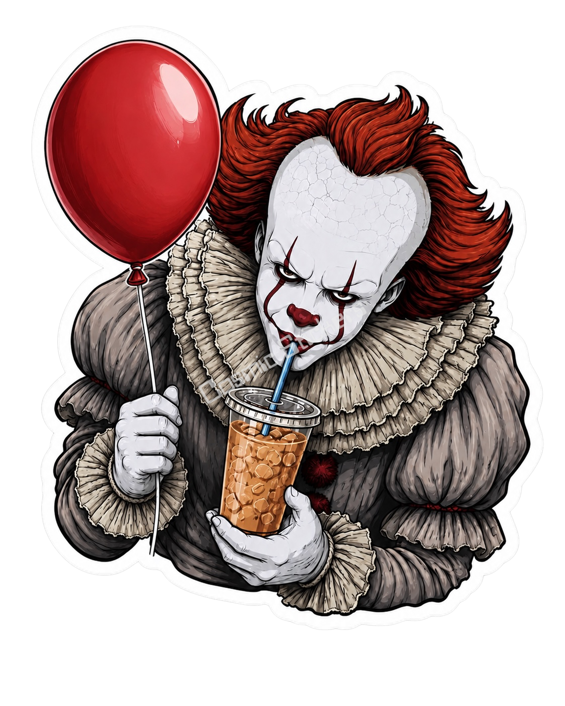 Caffeinated Nightmares - It #1 premium die-cut vinyl sticker by Cosmic Stickers