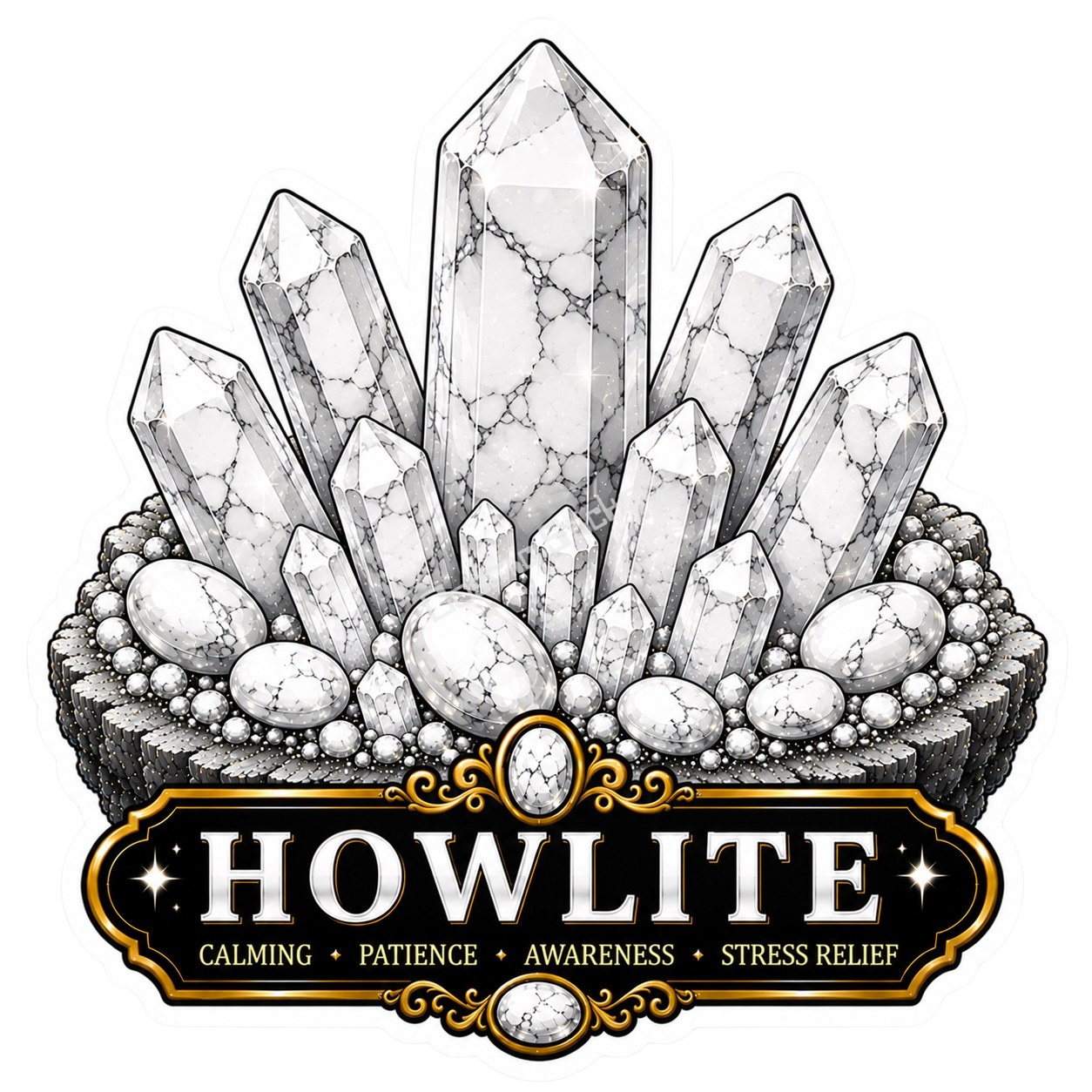 Crystal Meanings Collection - Howlite