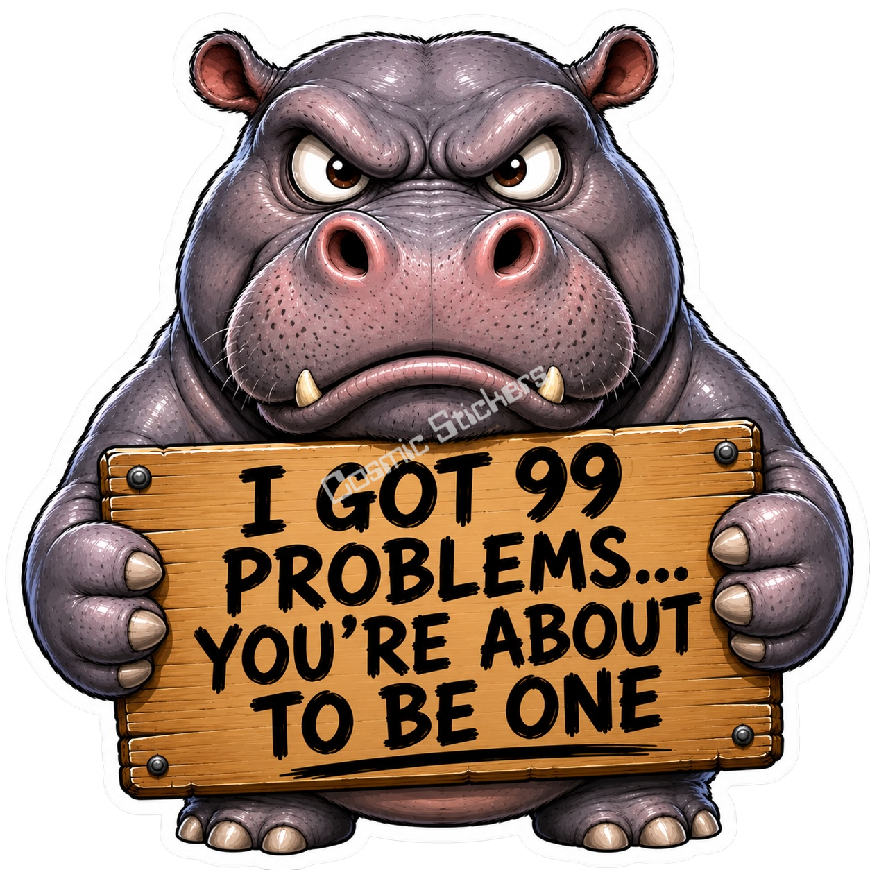 Hippo with an Attitude