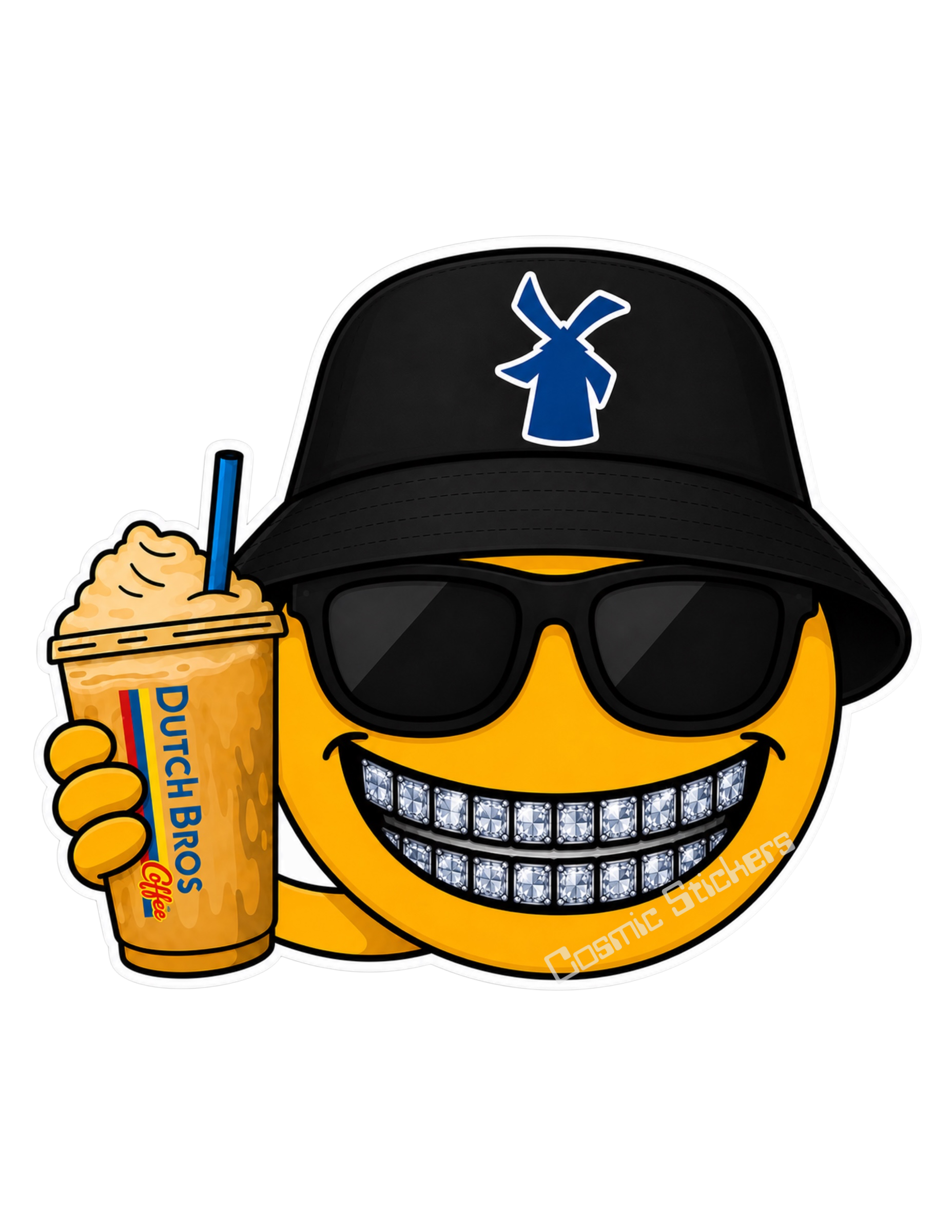Dutch Bros - Emoji w/ Iced Coffee
