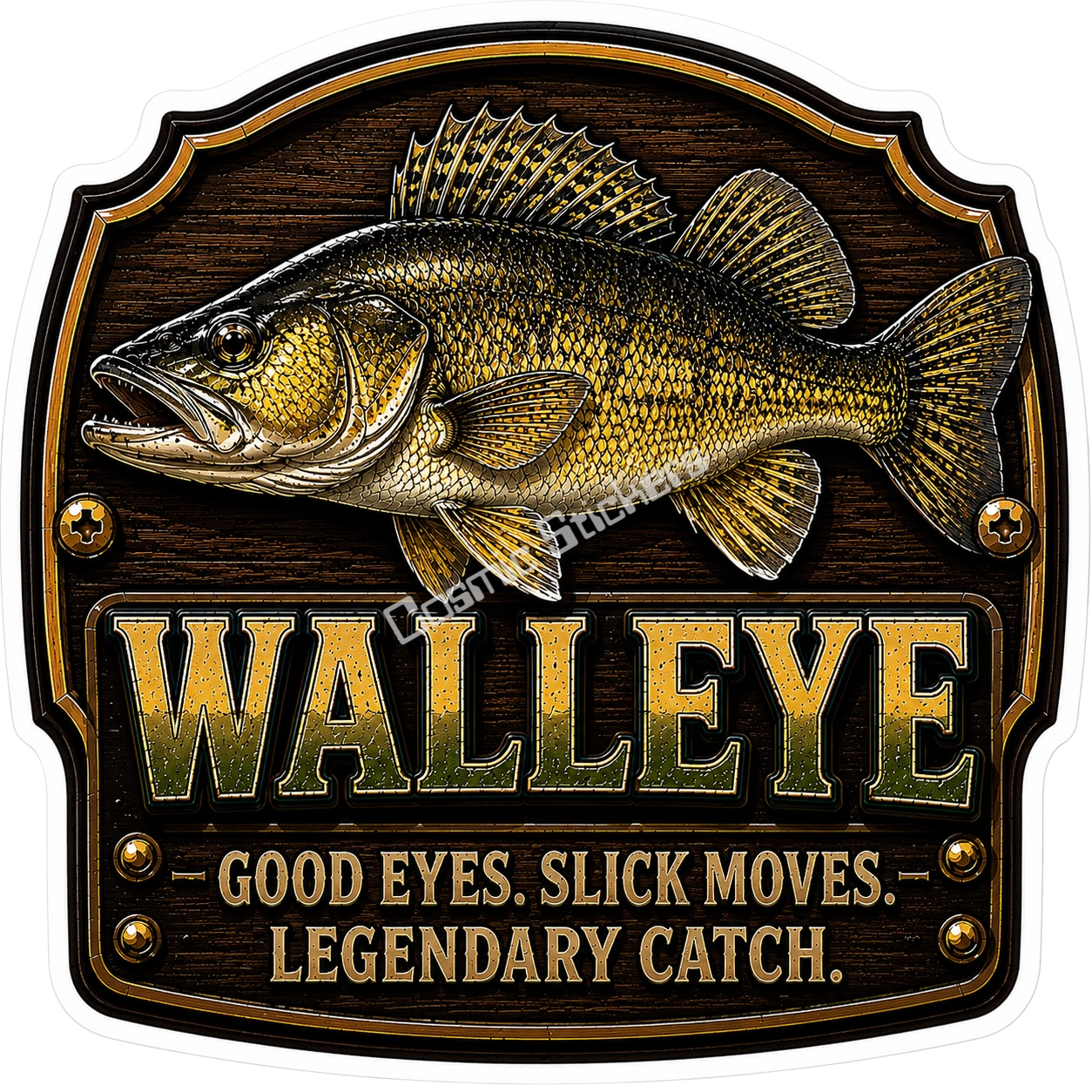 Walleye – Trophy Fish Sticker