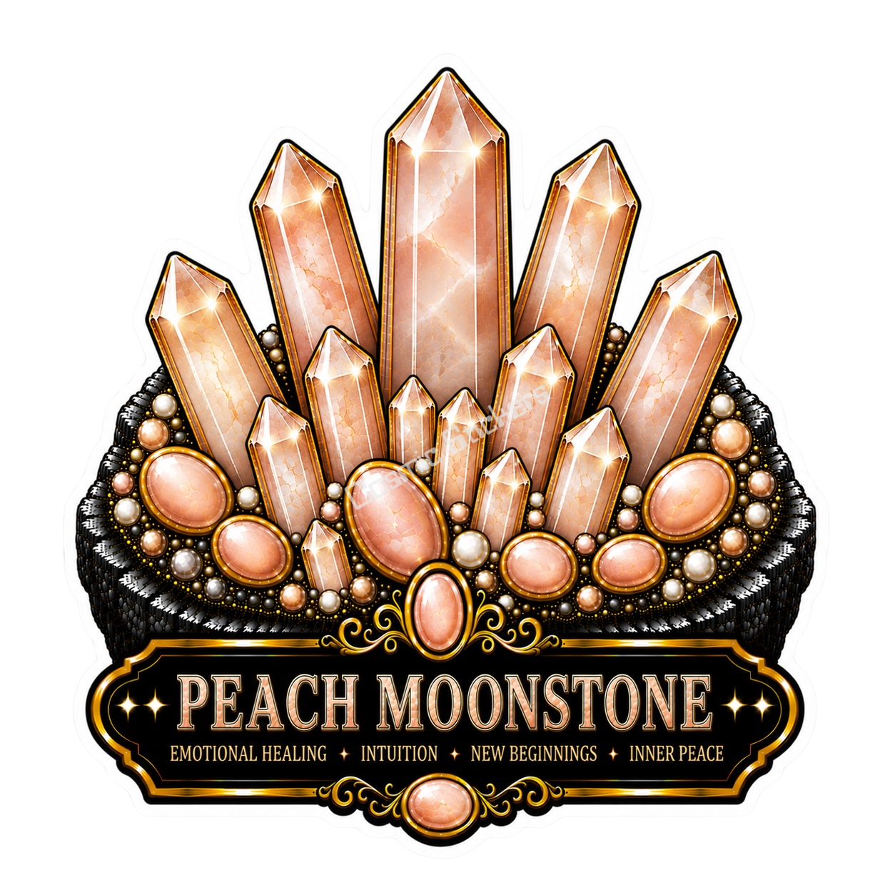 Crystal Meanings Collection - Peach Moonstone