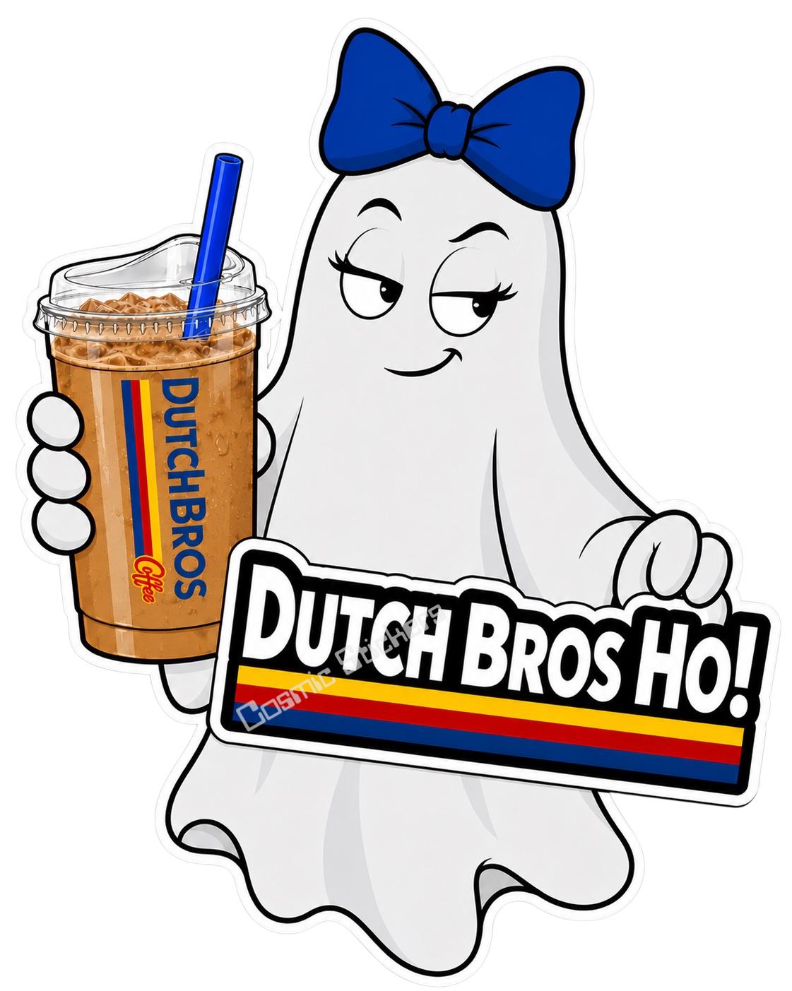 Fan-Made Boo Crew – Crypt Coffee | Dutch Bros Inspired Vinyl Sticker