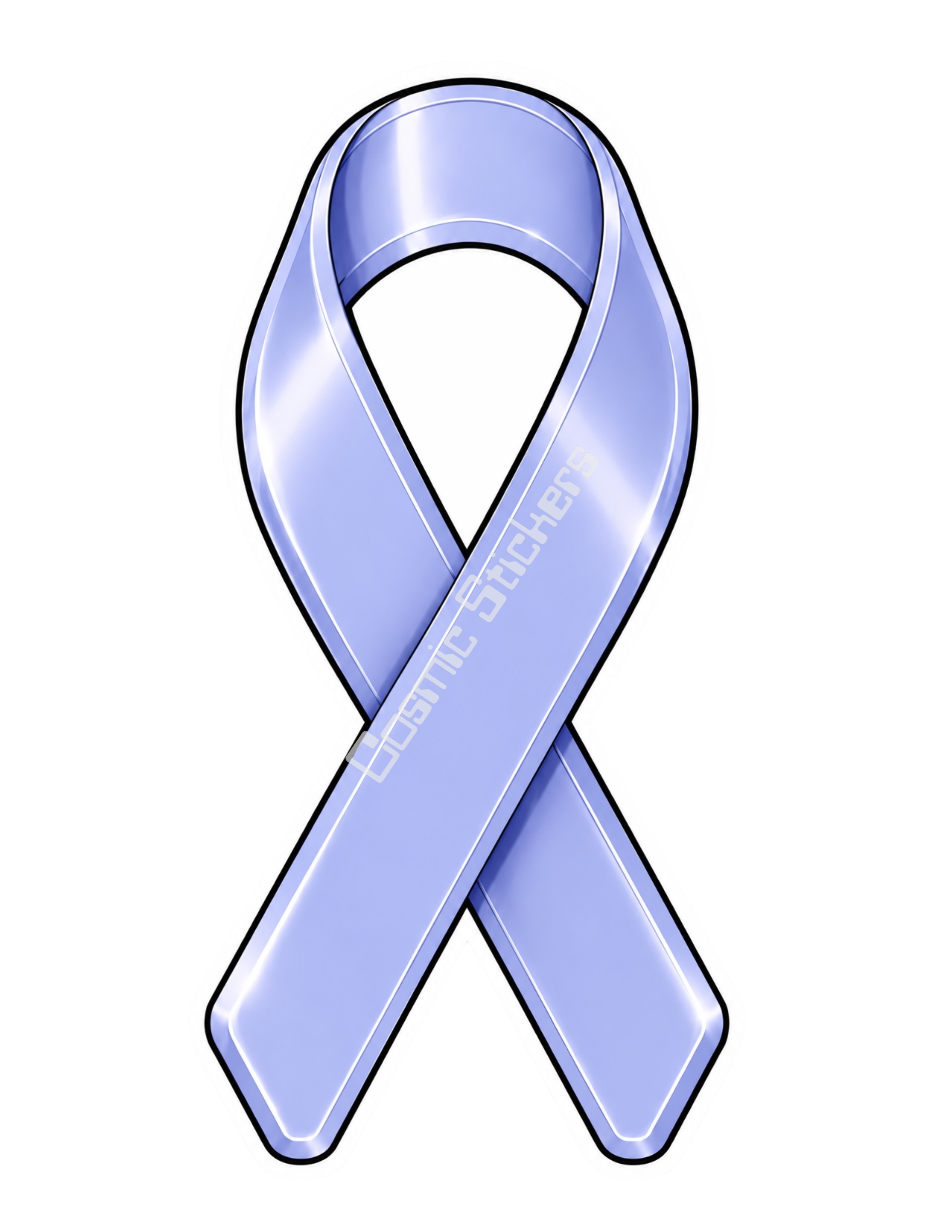 Awareness Ribbon Stickers - Esophageal Cancer