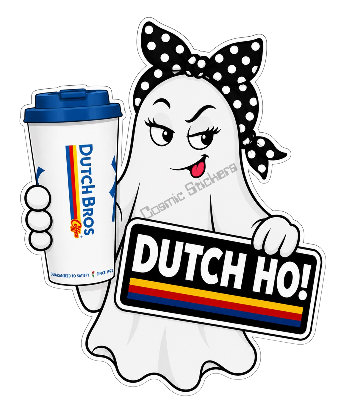 Fan-Made Boo Crew – Spooky Stop | Dutch Bros Inspired Vinyl Sticker