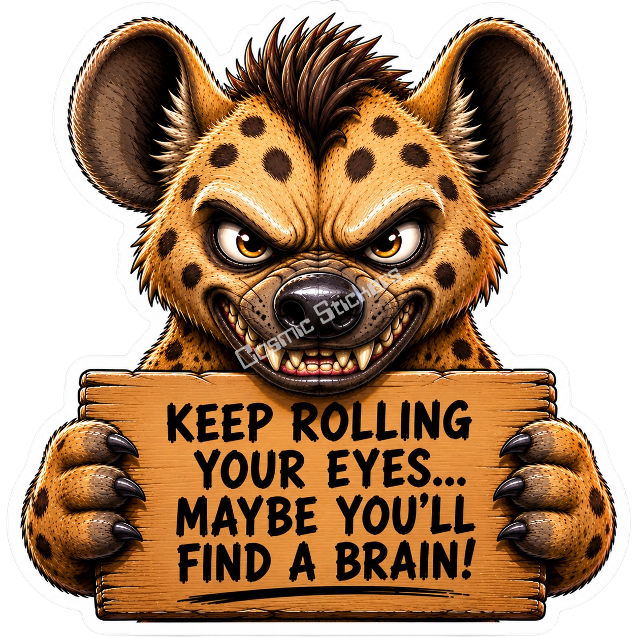 Laughing Hyena with an Attitude