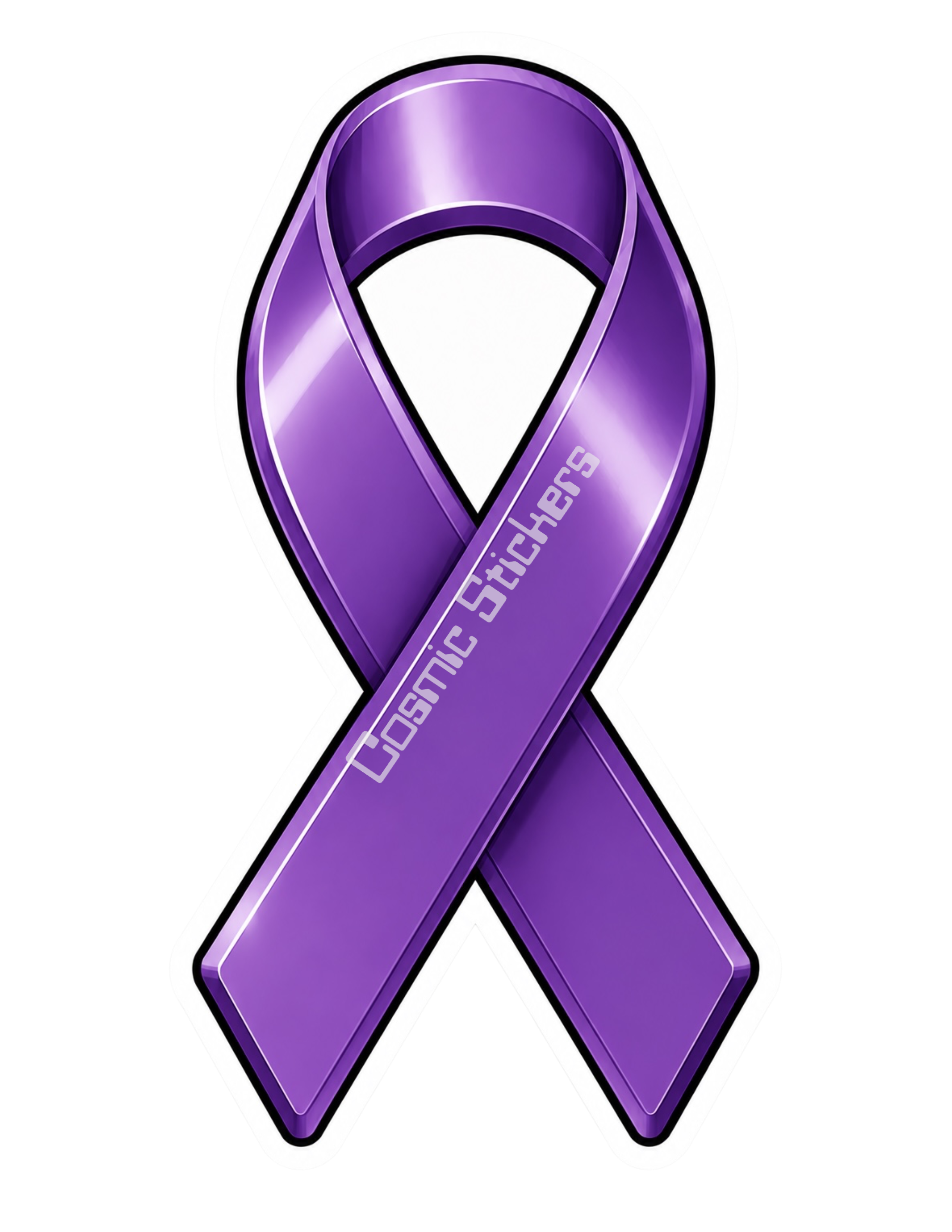 Awareness Ribbon Stickers - Pancreatic Cancer