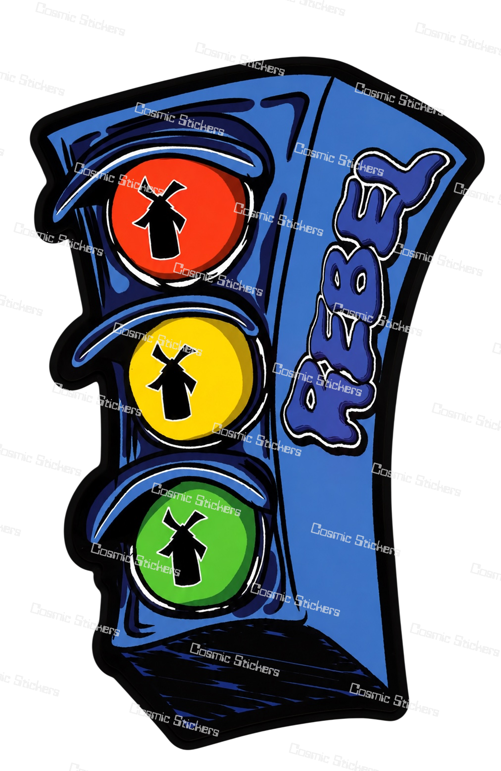 Dutch Bros Stoplight | Dutch Bros Inspired Fan-Made Sticker