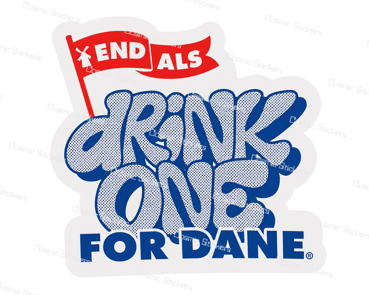 Drink One for Dane | Dutch Bros Inspired Fan-Made Sticker