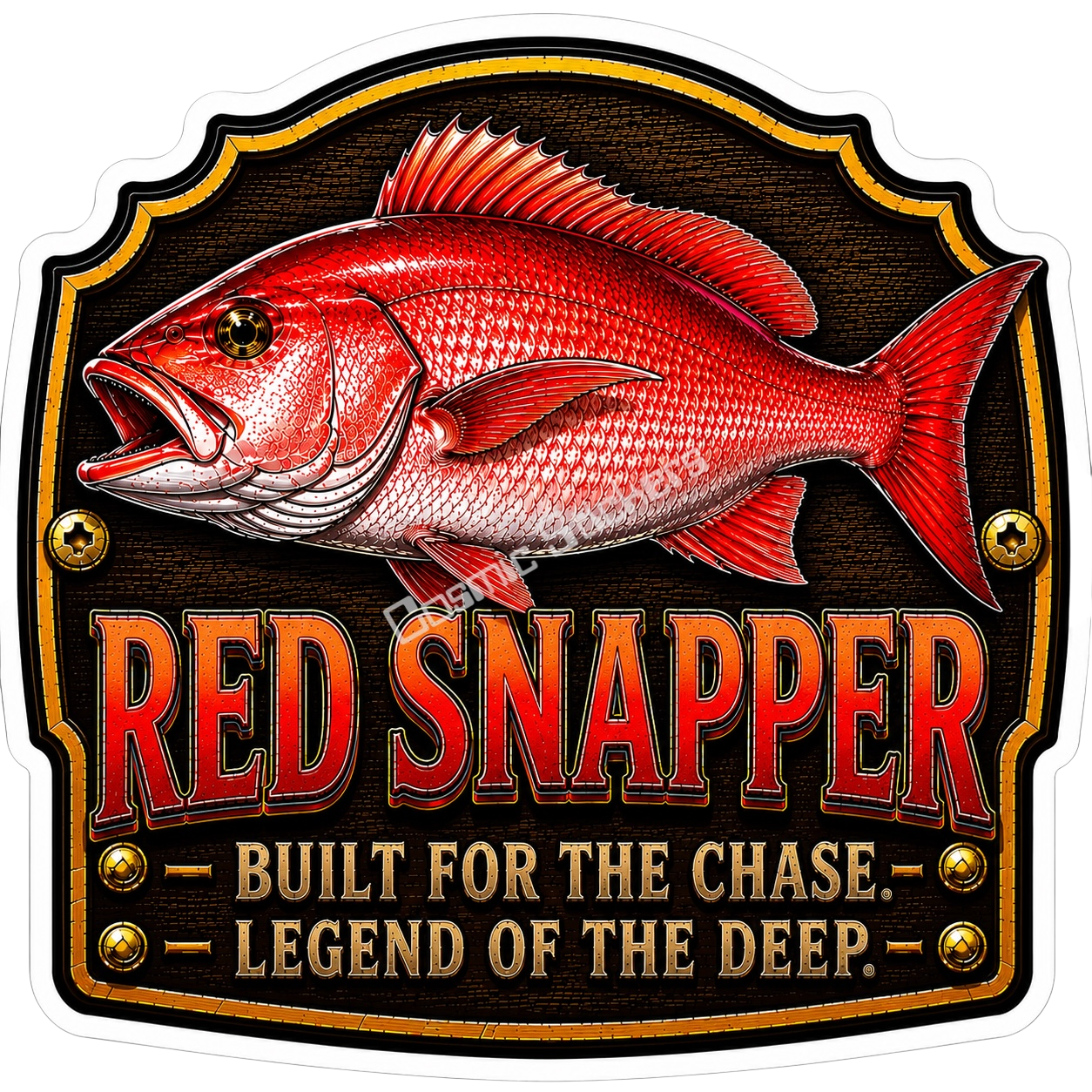 Red Snapper – Trophy Fish Sticker