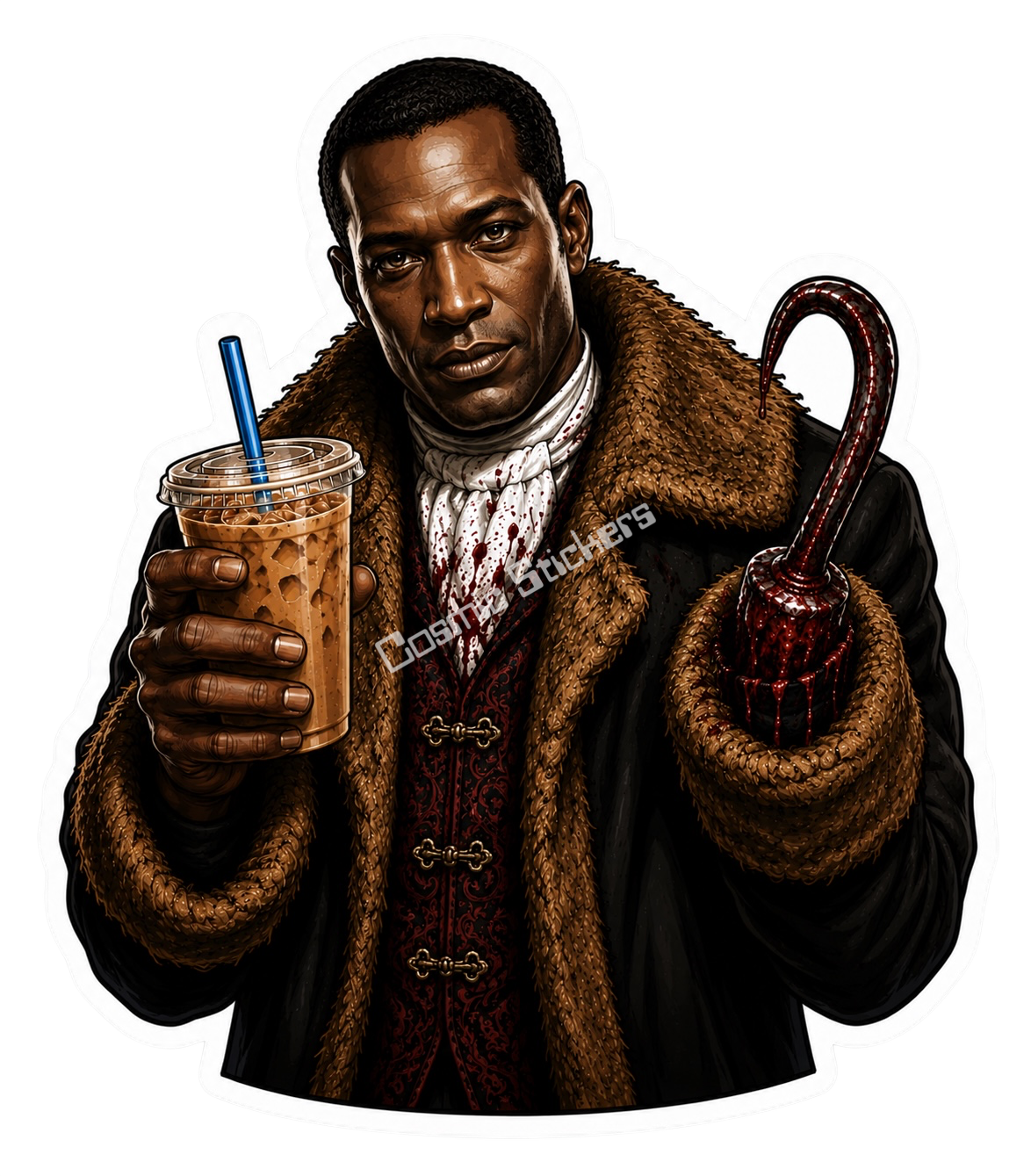 Caffeinated Nightmares - Candyman premium die-cut vinyl sticker by Cosmic Stickers