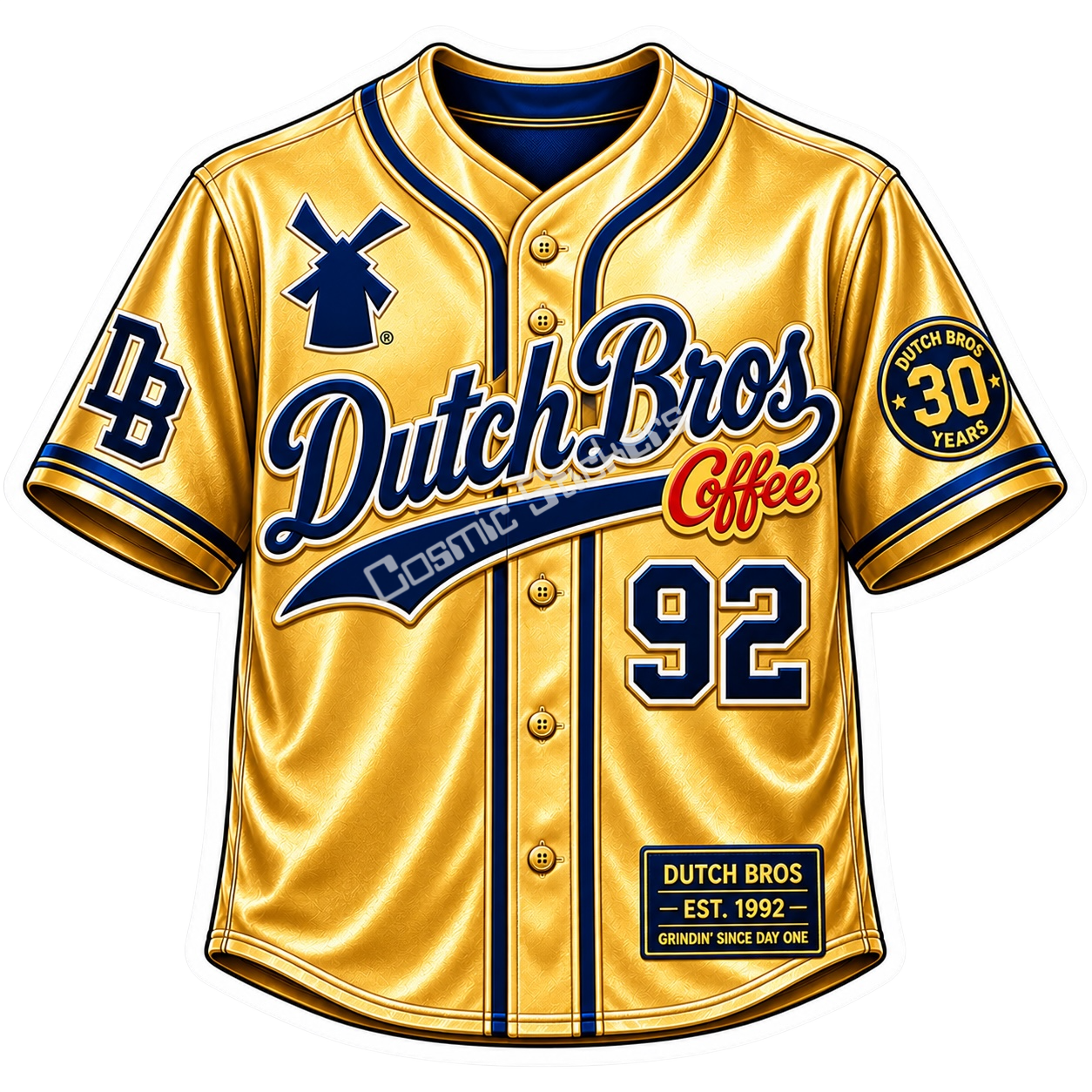 Dutch Bros Jersey Sticker #20