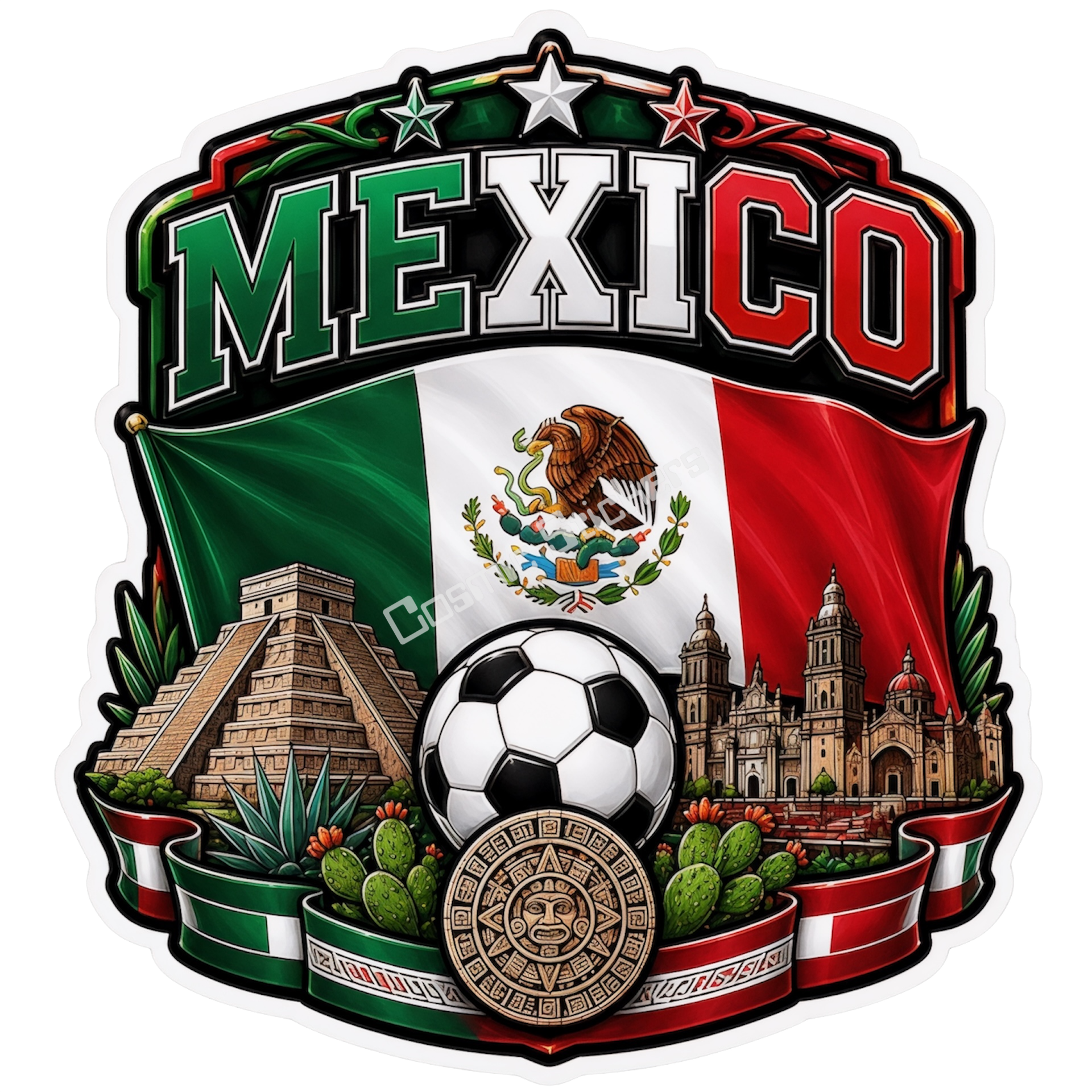 Mexico Soccer Flag