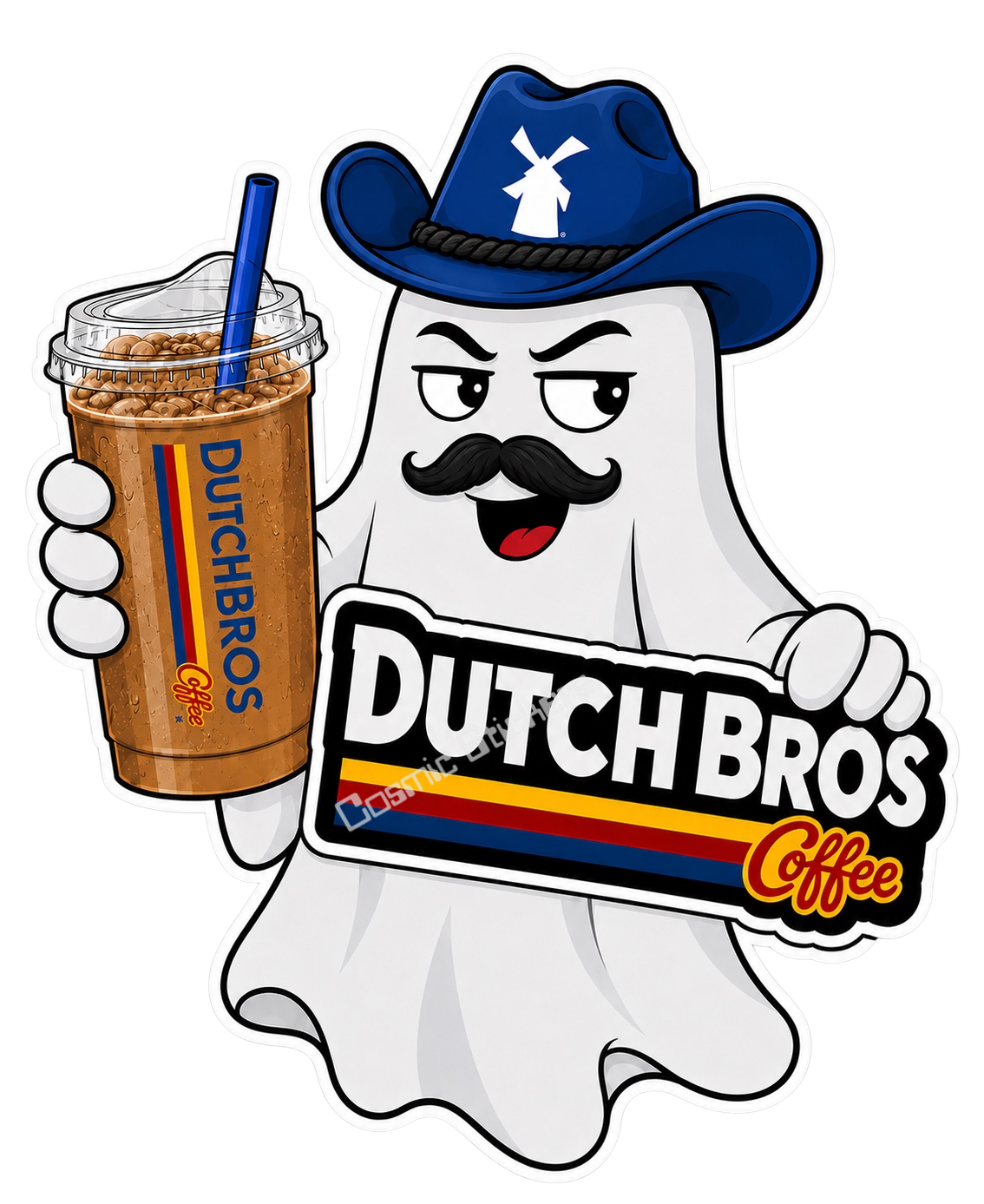 Fan-Made Boo Crew – Boo Rush | Dutch Bros Inspired Vinyl Sticker