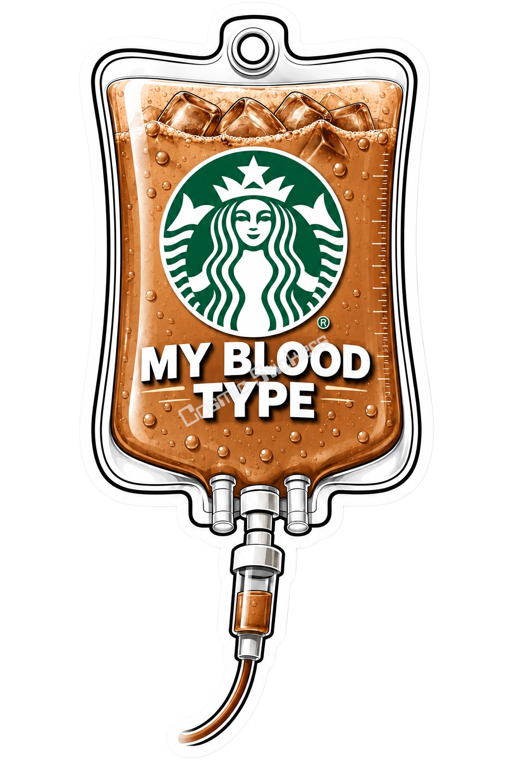 Starbucks Coffee “Inspired” Design premium die-cut vinyl sticker by Cosmic Stickers