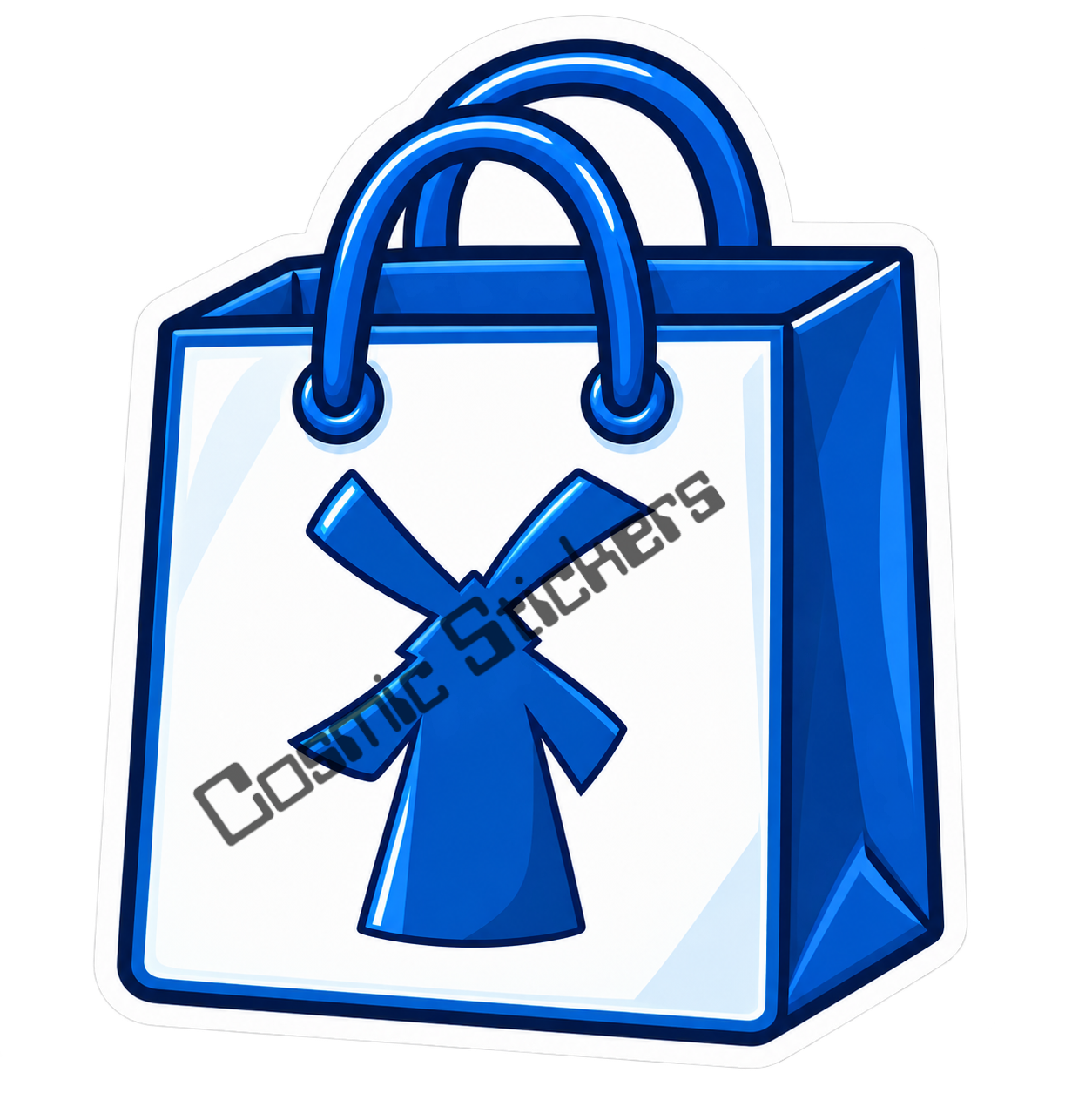 Fan-Made Dutch Bros Shopping Bag Sticker