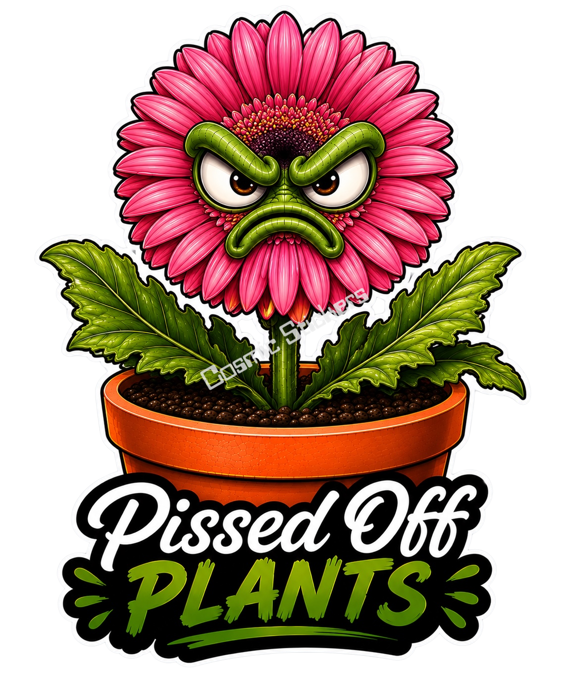 Pissed Off Plants – Plant Problems Vinyl Sticker