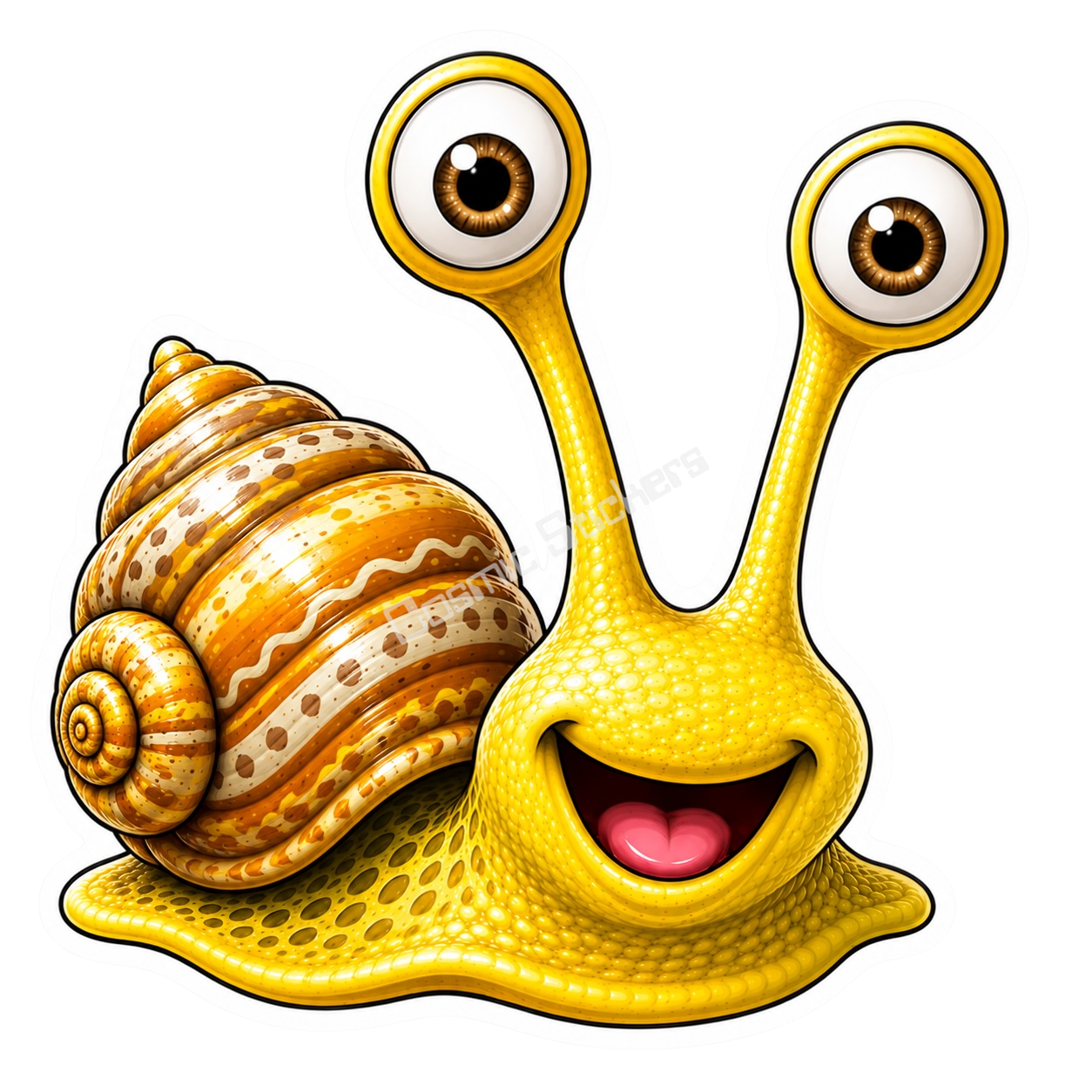 Cosmic Snails •Goldie• premium die-cut vinyl sticker by Cosmic Stickers