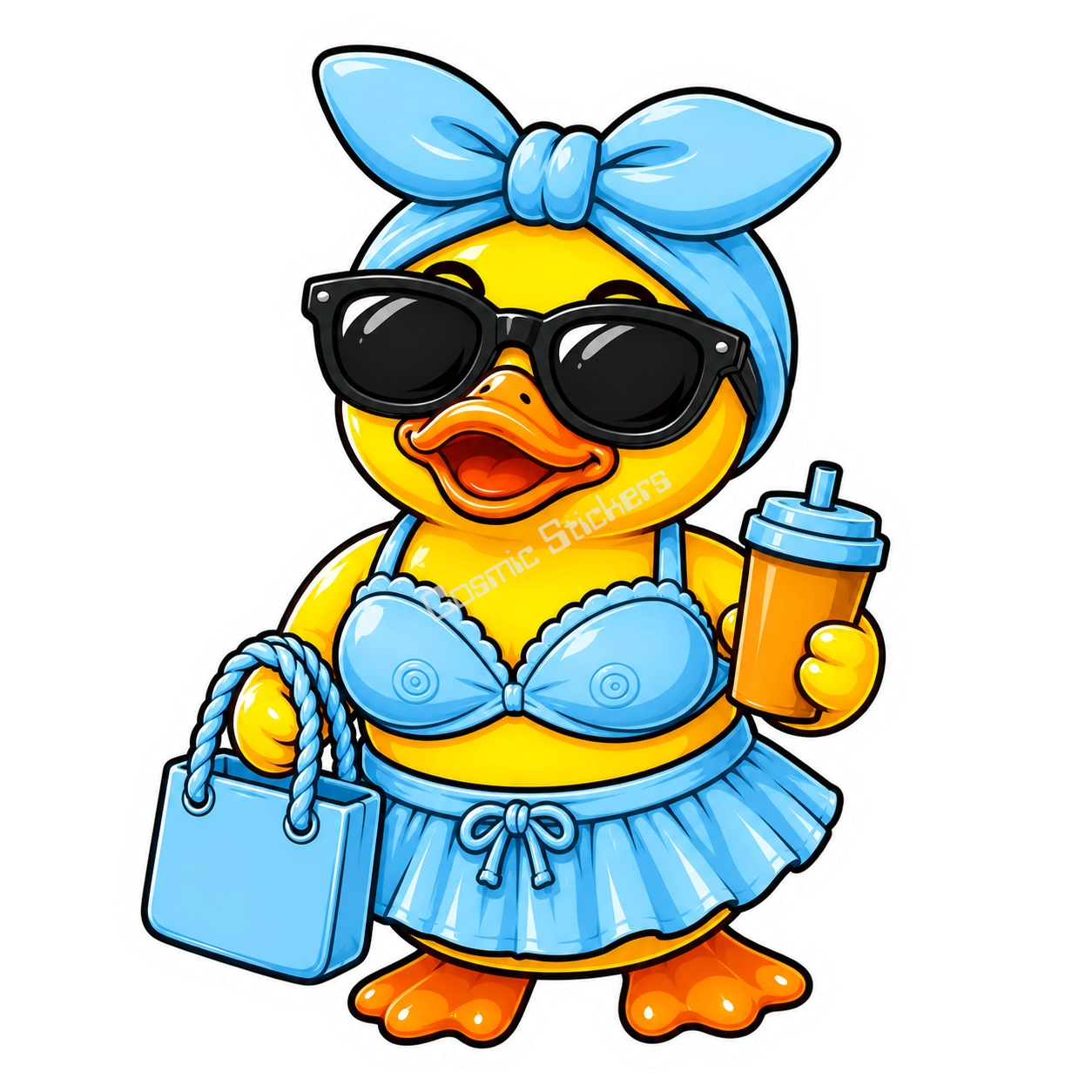 Glam Duck - Light Blue