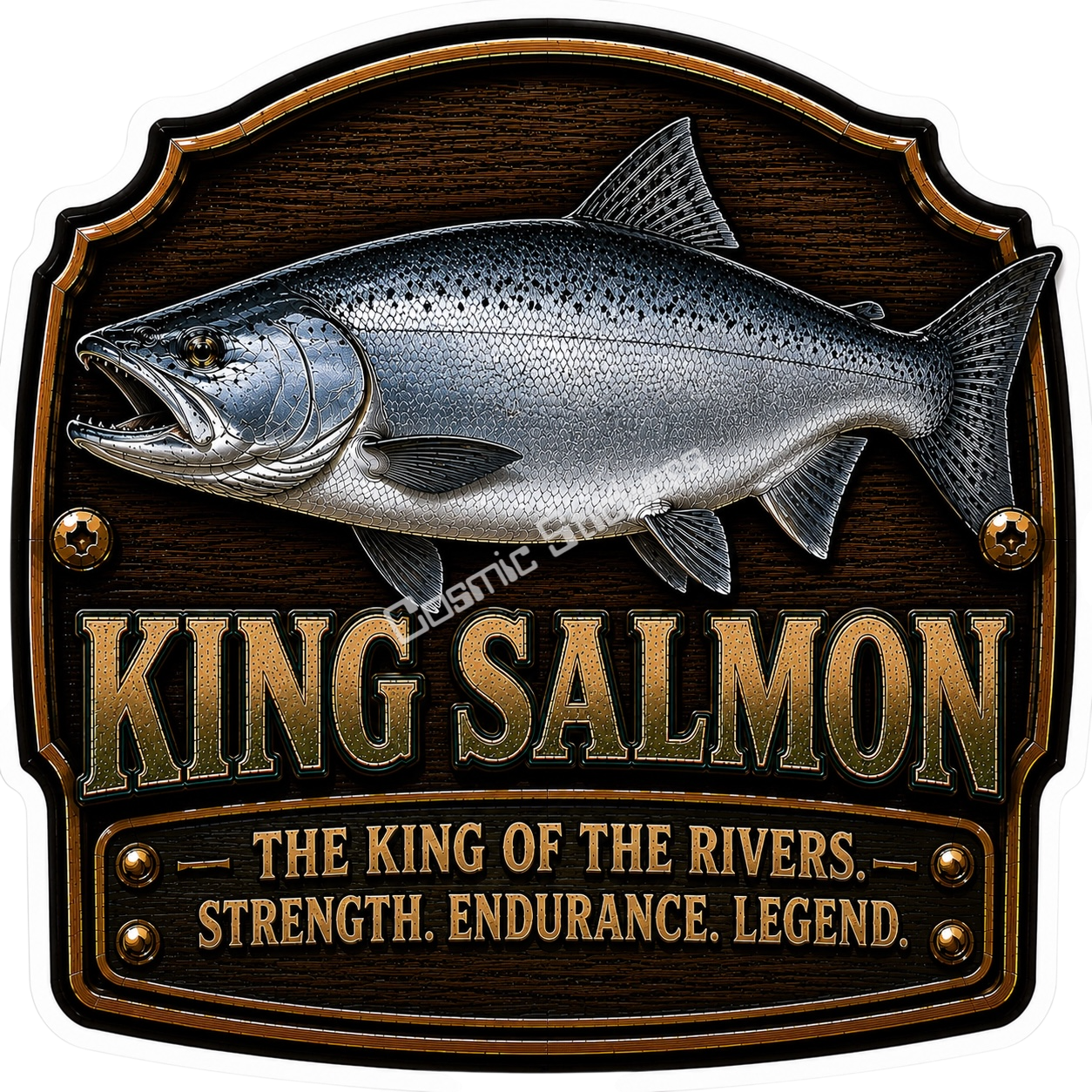 King Salmon – Trophy Fish Sticker