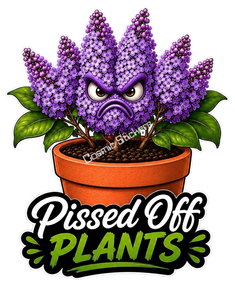 Pissed Off Plants – Prickly Personality Vinyl Sticker
