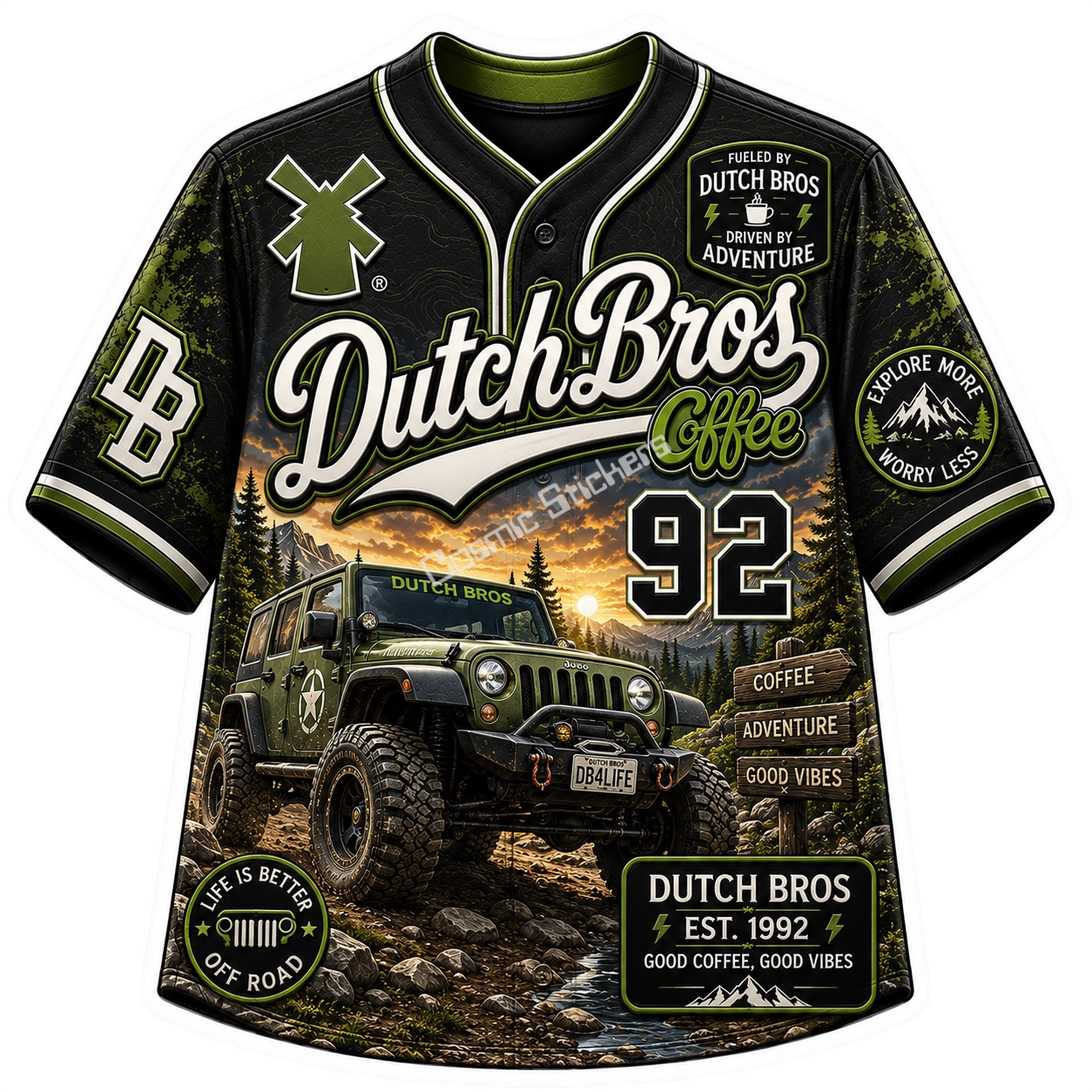 Dutch Bros Jersey Sticker #27