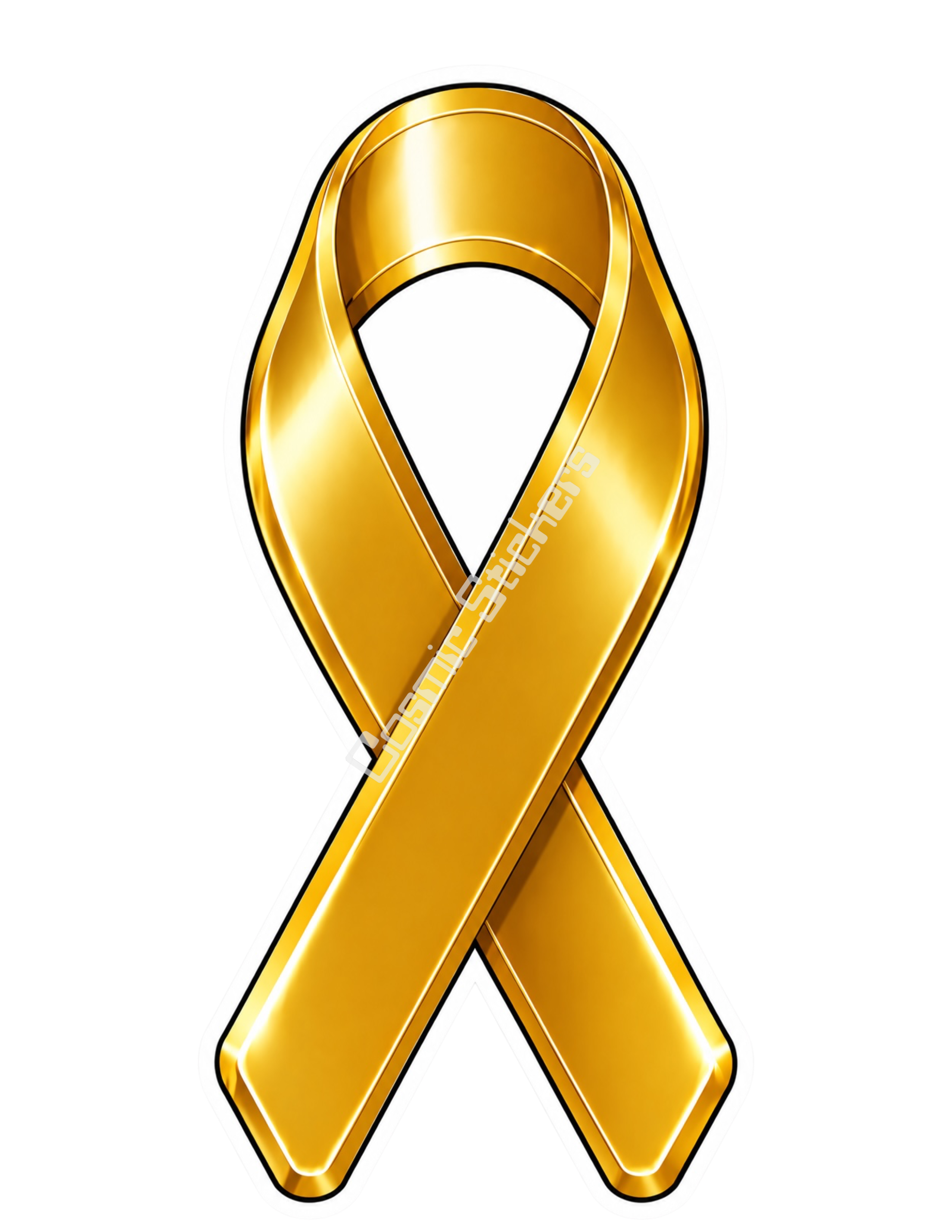 Awareness Ribbon Stickers - Childhood Cancer