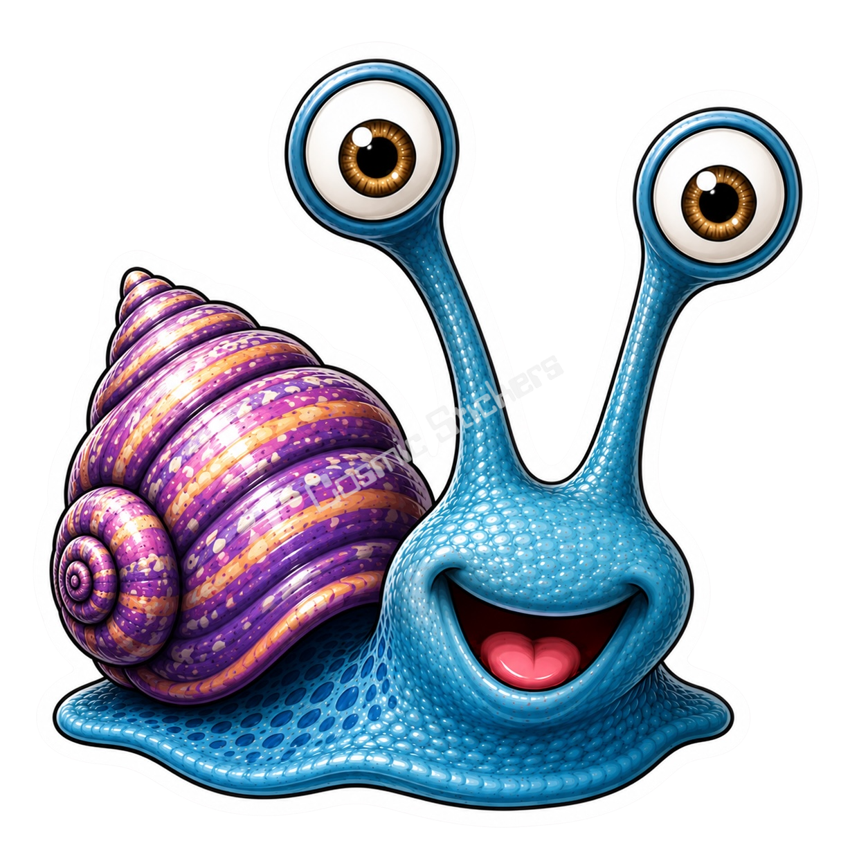 Cosmic Snails •Frost• premium die-cut vinyl sticker by Cosmic Stickers