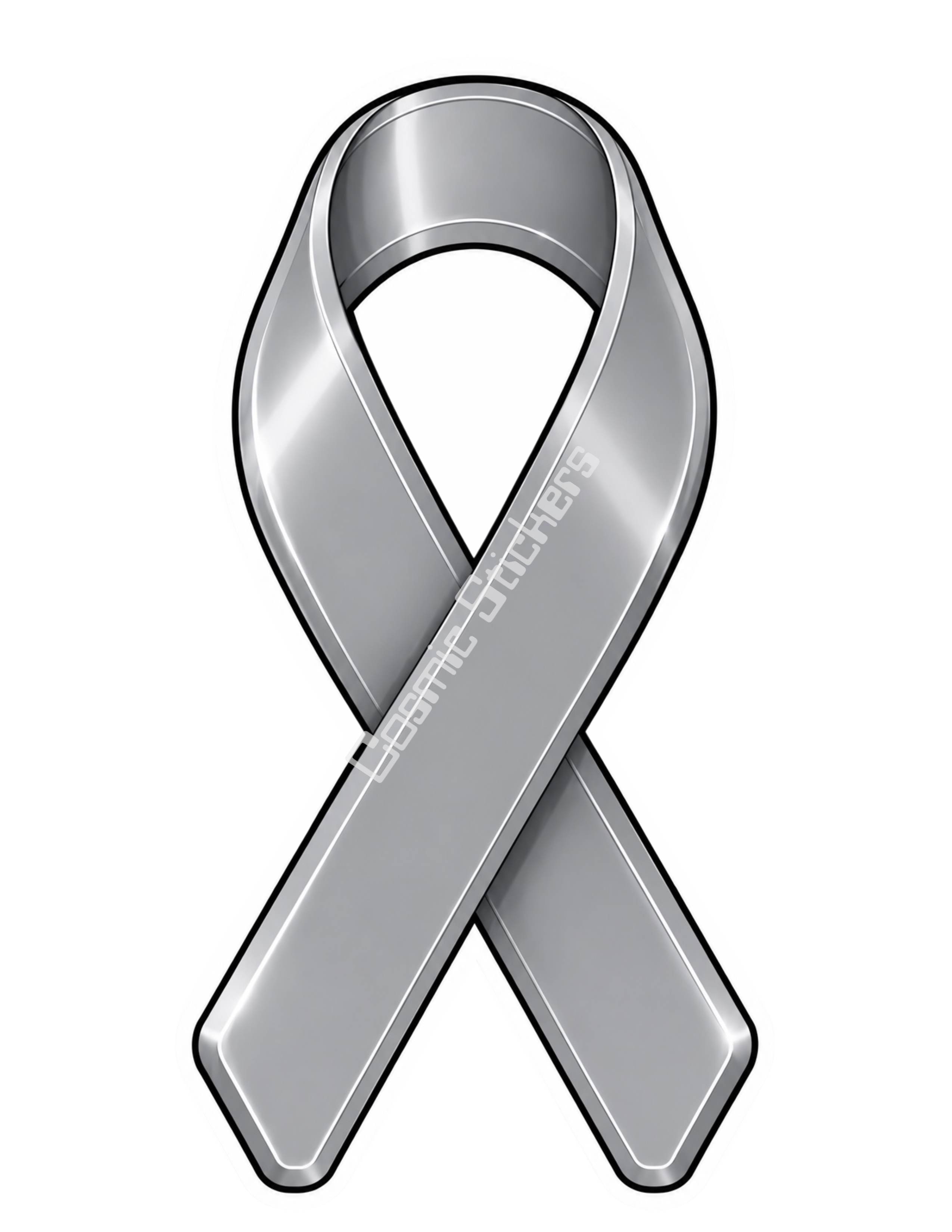 Awareness Ribbon Stickers - Brain Cancer