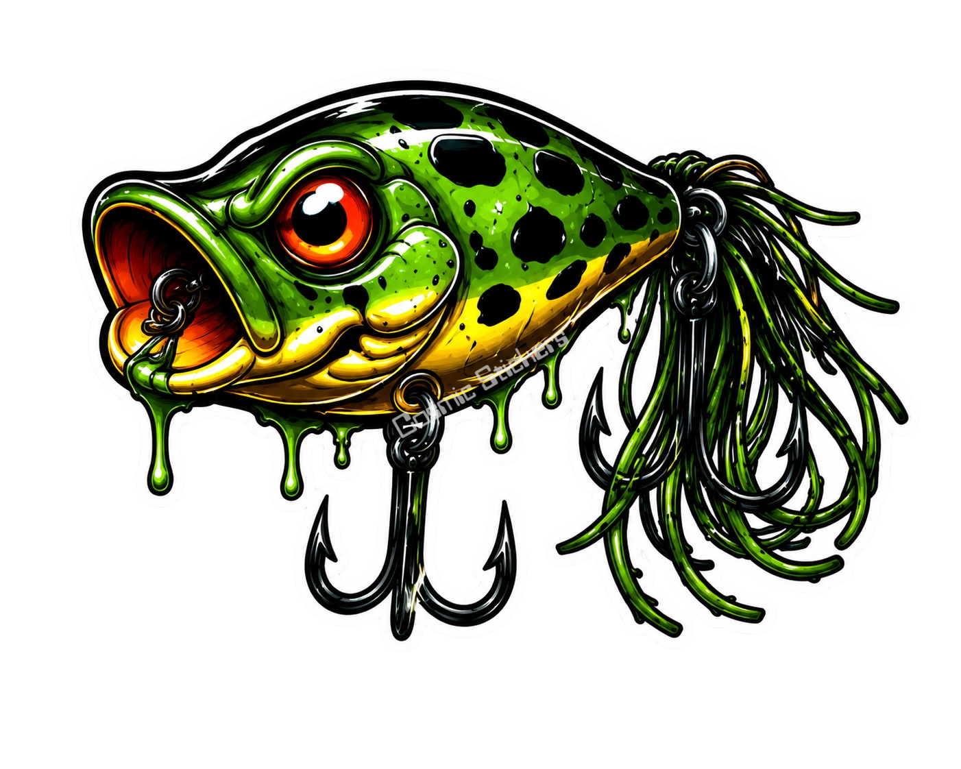 Strike Beasts™️ •Iron Jaws• Fishing Lure Sticker