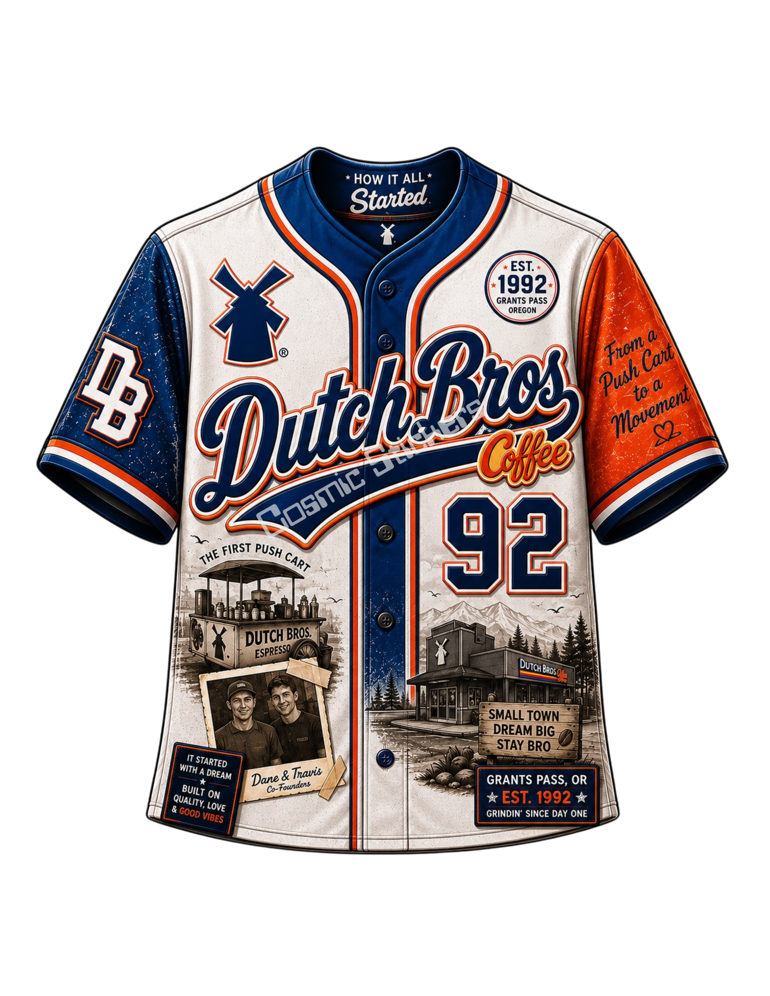 Dutch Bros Jersey Sticker #2