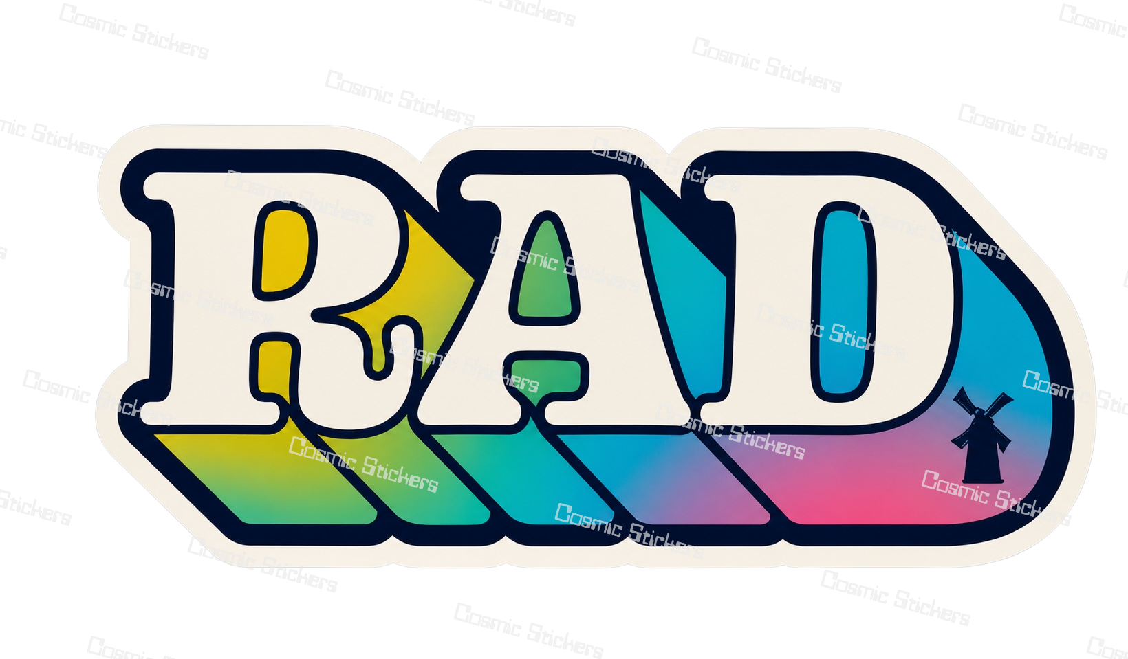 Rad – Rainbow | Dutch Bros Inspired Fan-Made Sticker