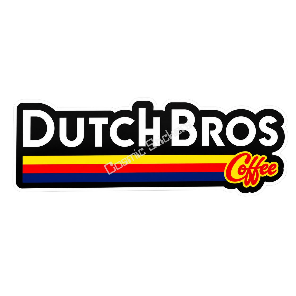 Fan-Made Dutch Bros Coffee Logo | Dutch Bros Inspired Sticker