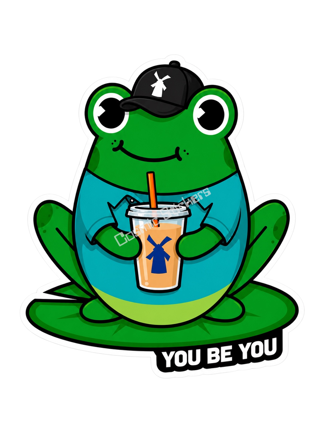 Dutch Coffee Frogs - Green Frog W/ Dutch Hat