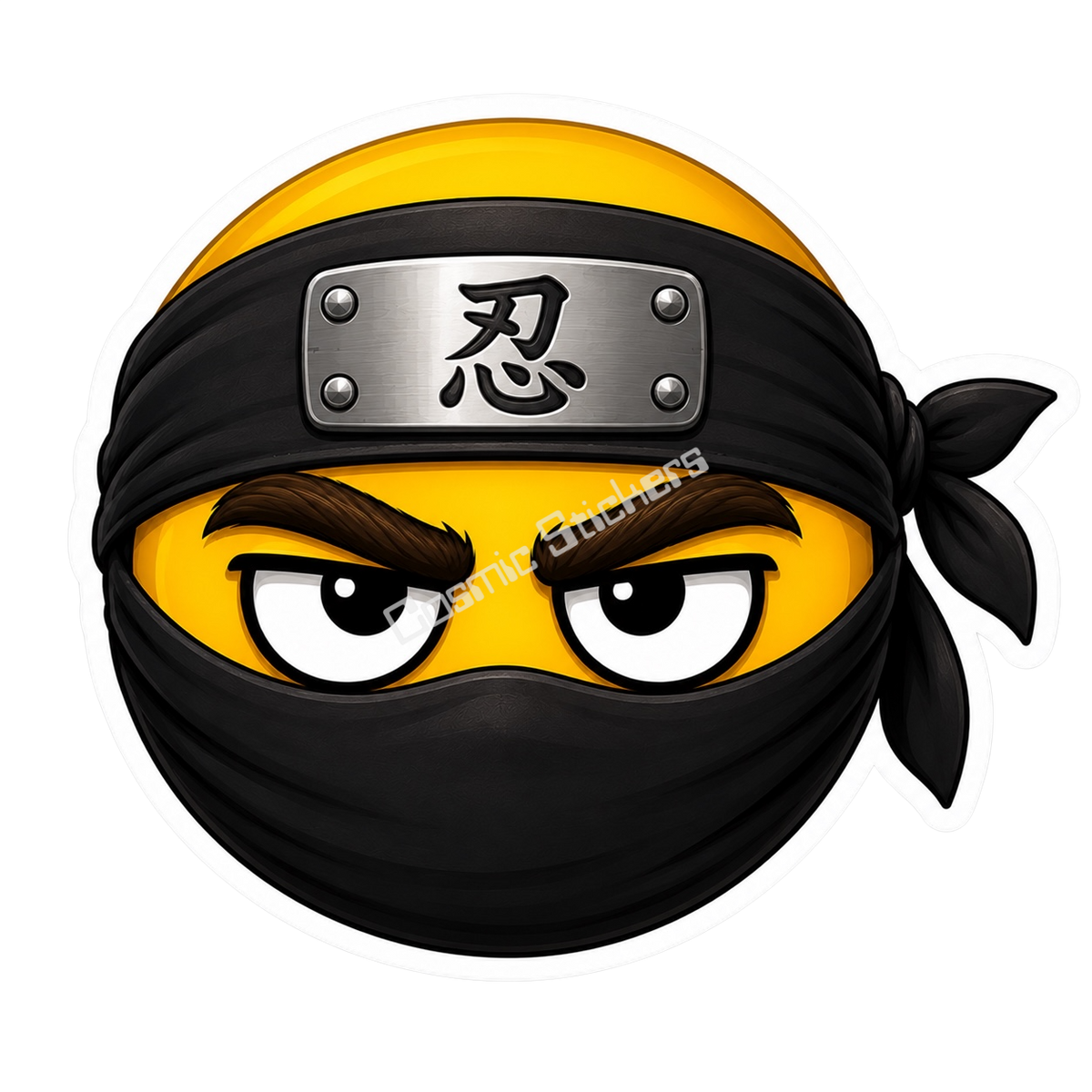 Cosmic Emoji - Ninja Vinyl Sticker